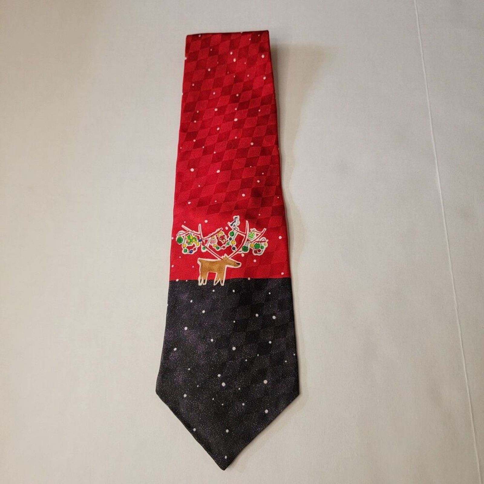 Other Cool Yule Hallmark Design Collection Christmas Tie Deer Size ONE SIZE - 2 Thumbnail