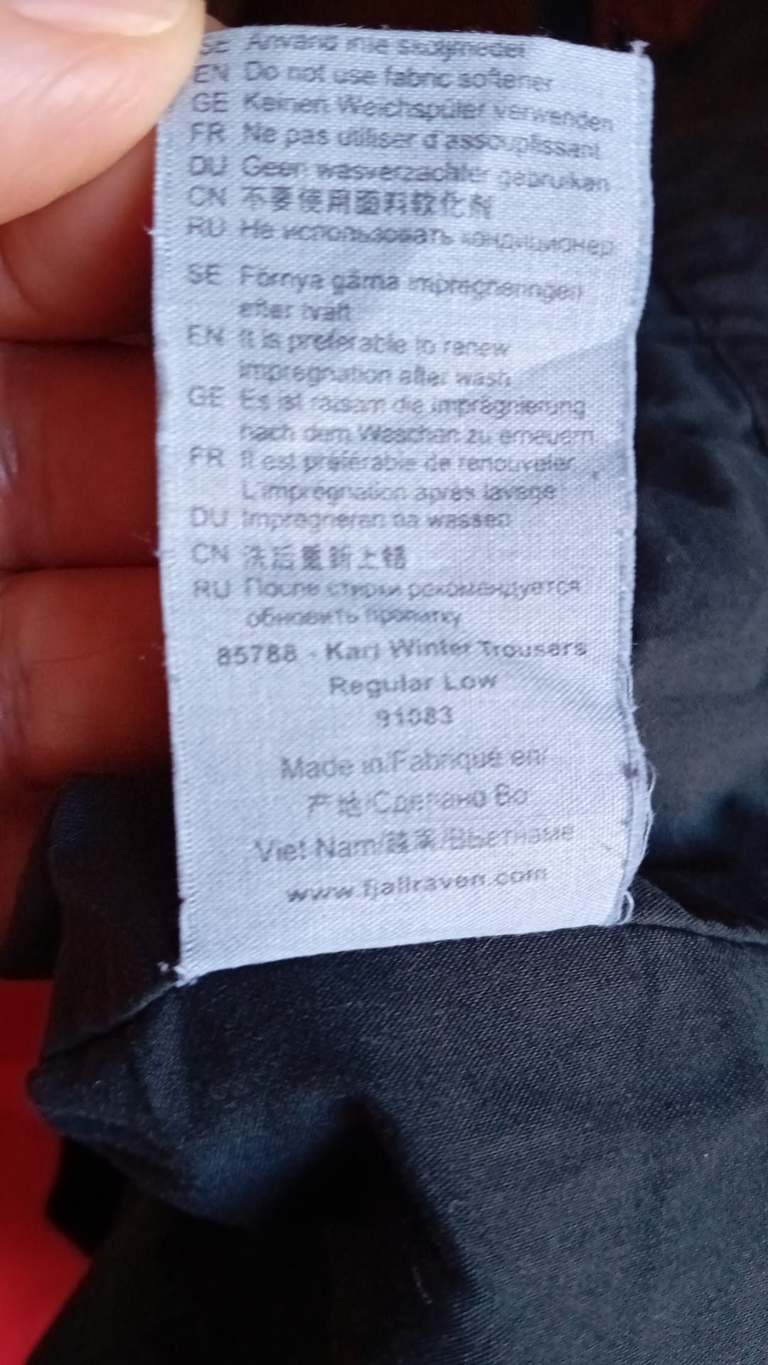 Fjallraven Fjallraven G-1000 Karl Winter Trousers 85788 Cargo Pants 33 Size US 34 / EU 50 - 5 Thumbnail
