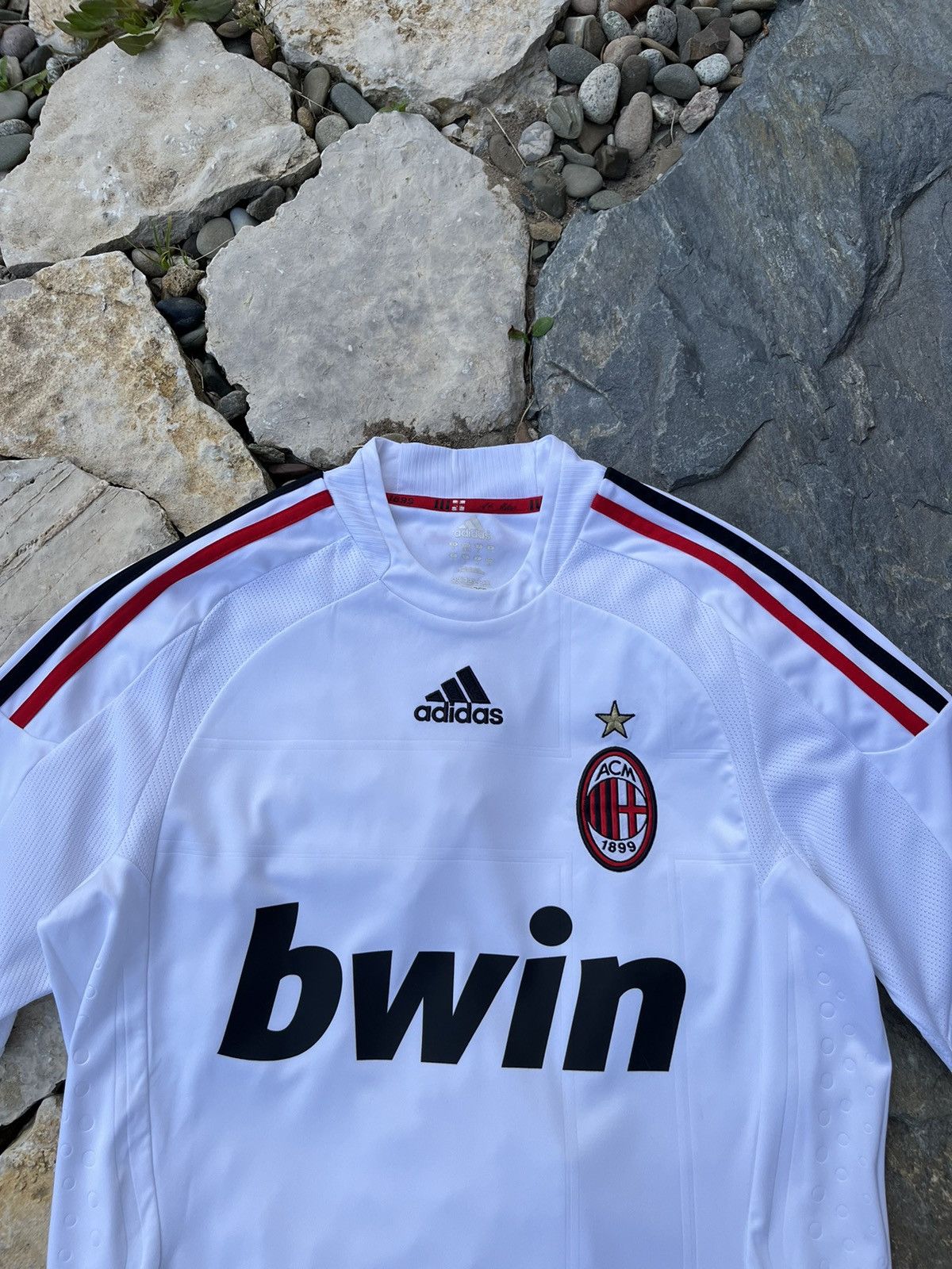 Adidas × Vintage Vintage Adidas AC Milan 2008-2009 soccer jersey y2k tee Size US S / EU 44-46 / 1 - 2 Thumbnail
