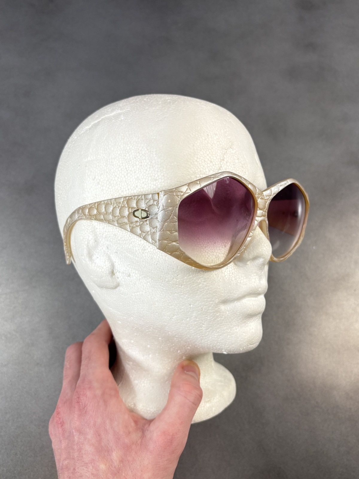 Christian Dior Monsieur 1970s Christian Dior Sunglasses Vintage 2230 Germany Snake Size ONE SIZE - 6 Thumbnail