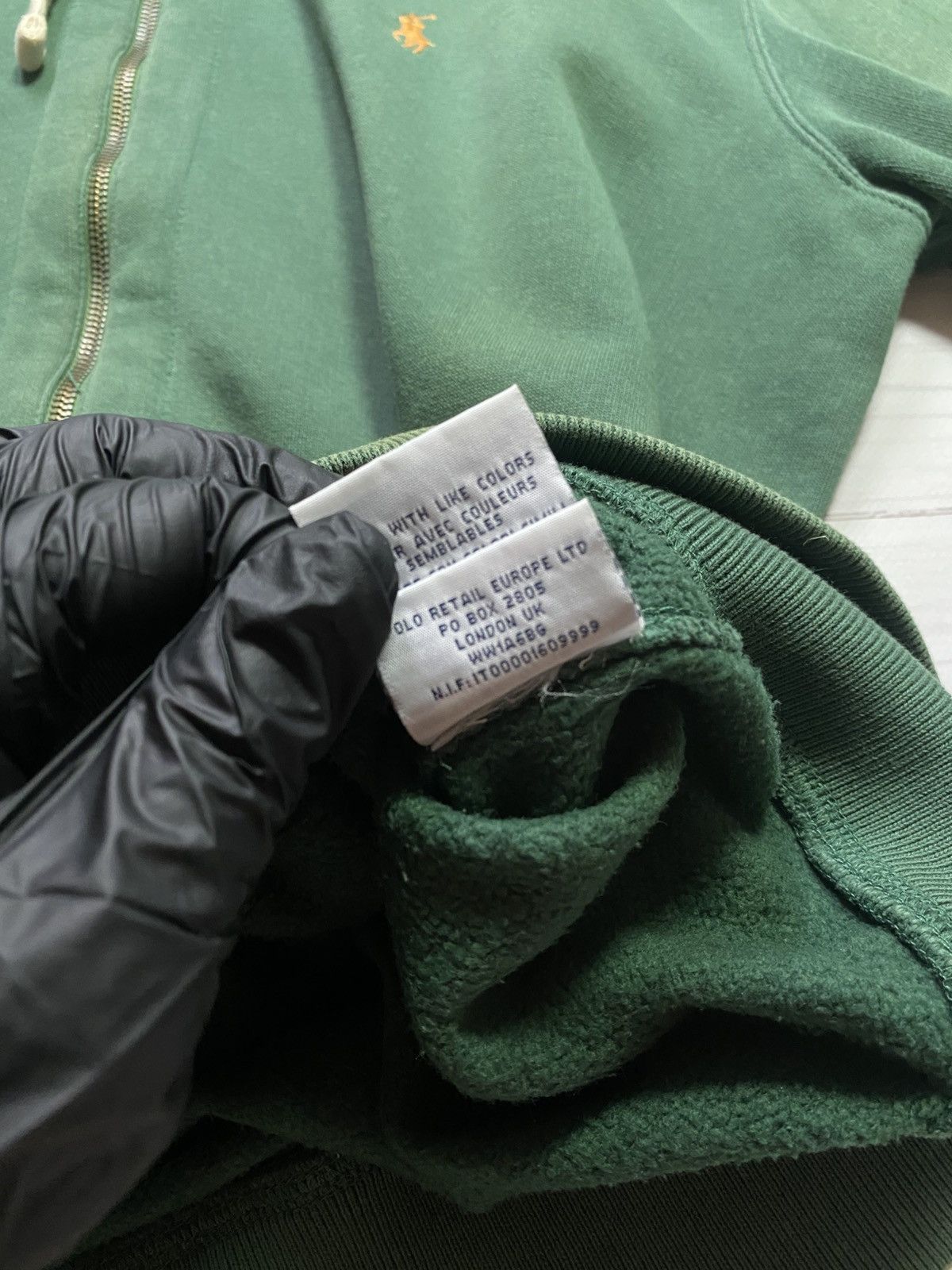 Polo Ralph Lauren Vintage Polo Ralph Lauren faded y2k zip hoodie Size US L / EU 52-54 / 3 - 6 Thumbnail