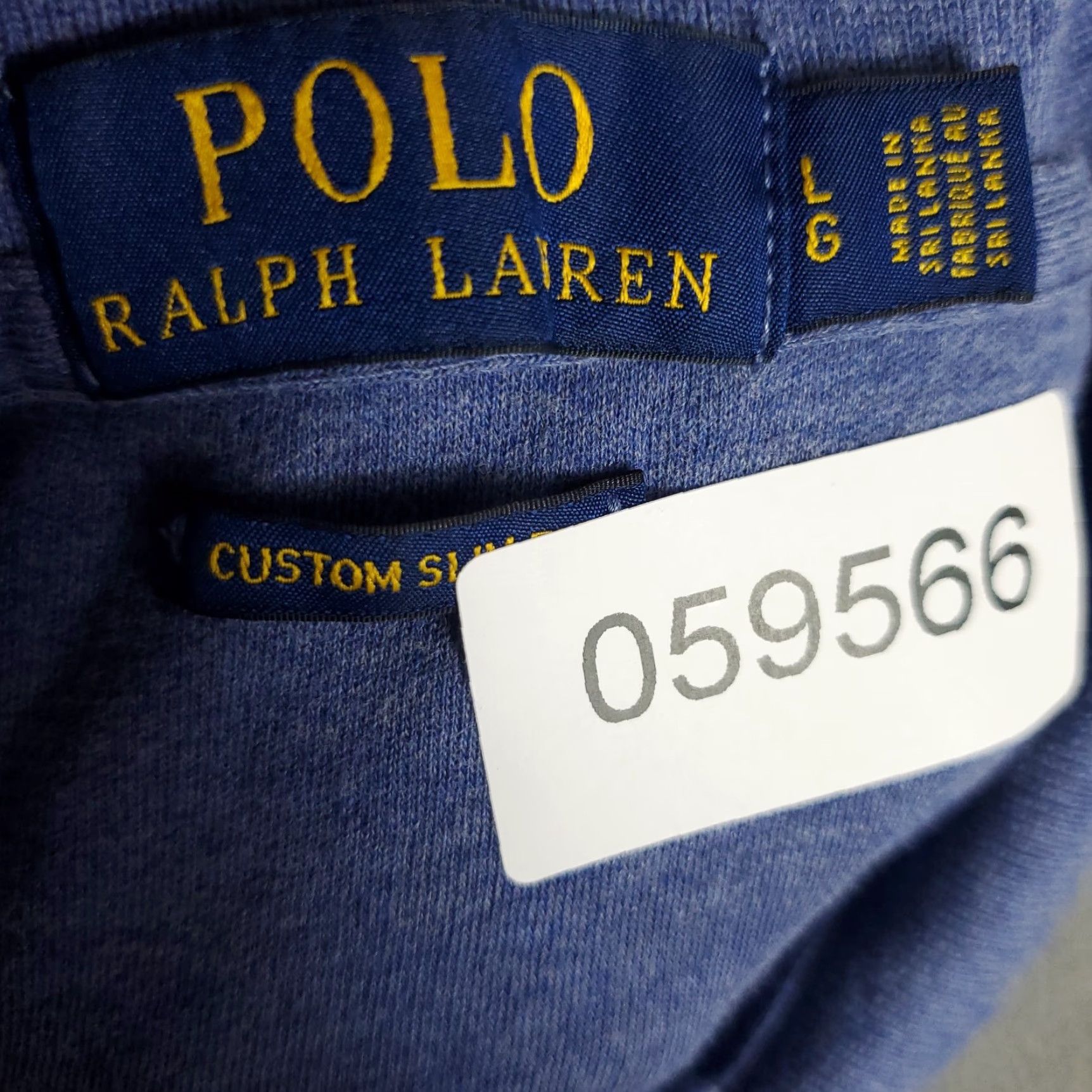 Ralph Lauren Ralph Lauren Polo Shirt Blue Solid Mens Large Casual Short Sleeve Size US L / EU 52-54 / 3 - 8 Thumbnail