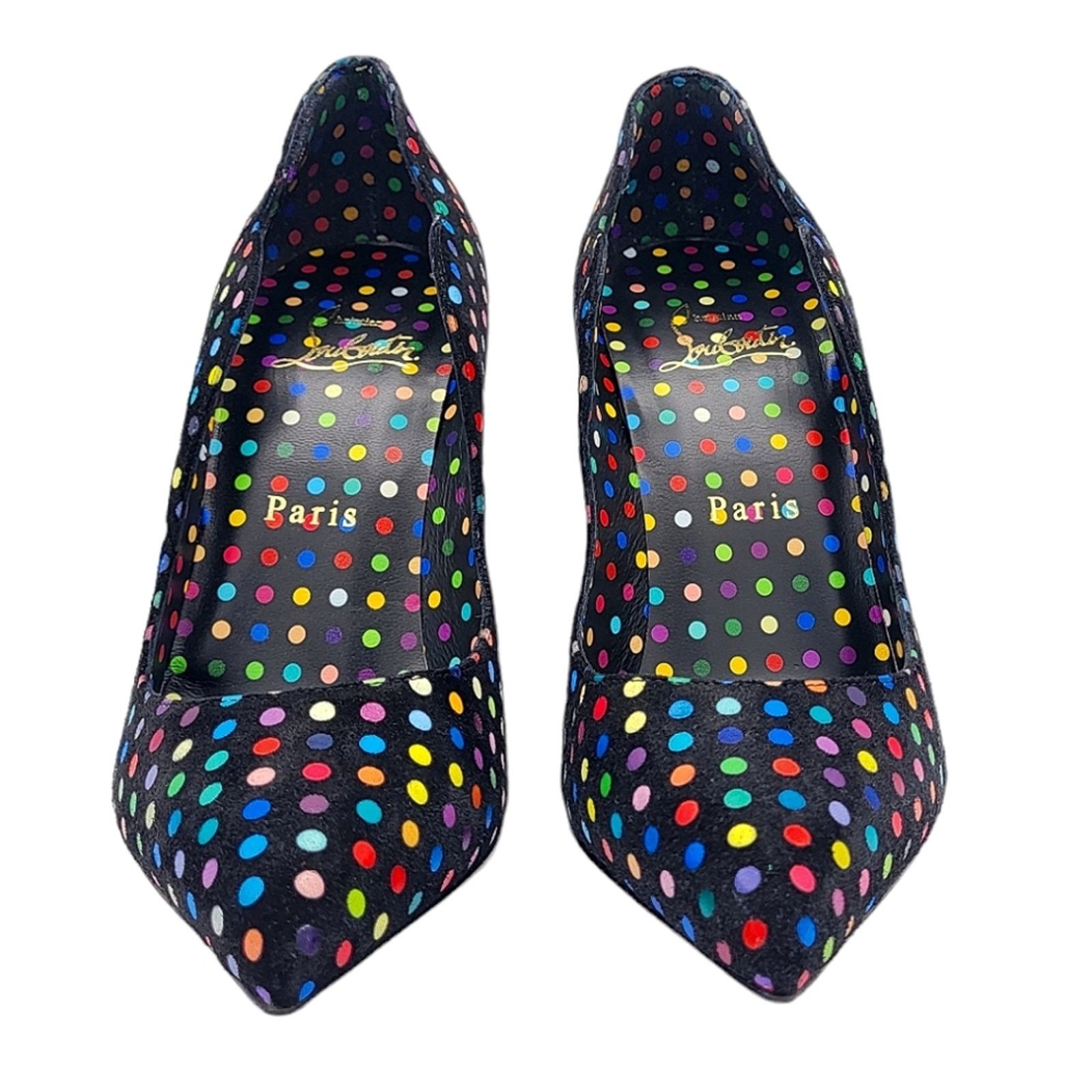 Christian Louboutin Christian Louboutin Hot Chick 100 Polka Dot Pumps Multi 36 Size US 5.5 / IT 35.5 - 5 Thumbnail