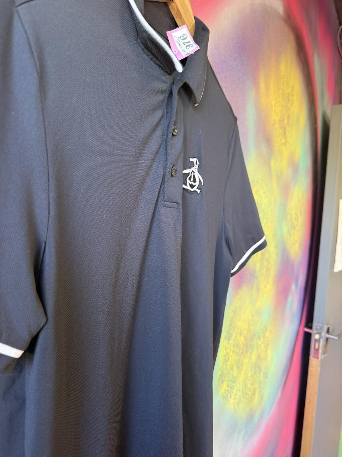 Original Penguin Mens’s Penguin Black polo shirt Size S Smart Casual. P*376 Size US S / EU 44-46 / 1 - 5 Thumbnail