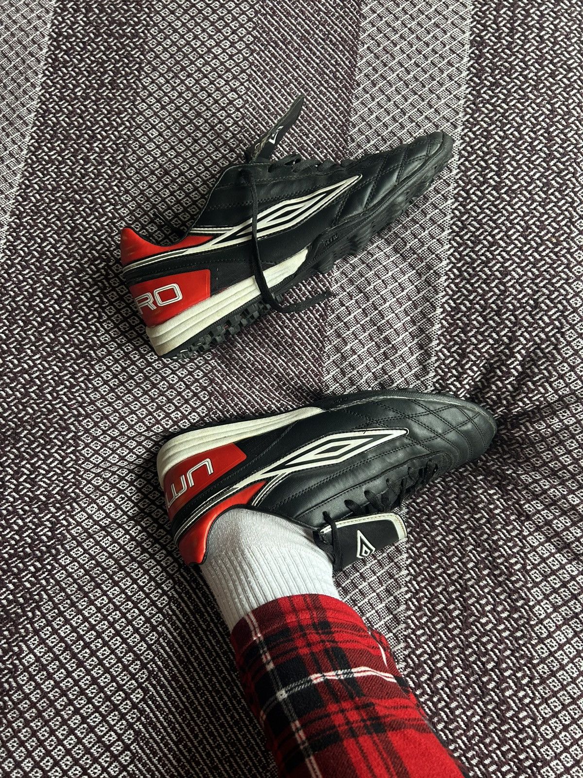 Umbro Vintage Umbro Leather Football Casual Shoes Rare Streetwear Size US 10.5 / EU 43-44 - 19 Thumbnail