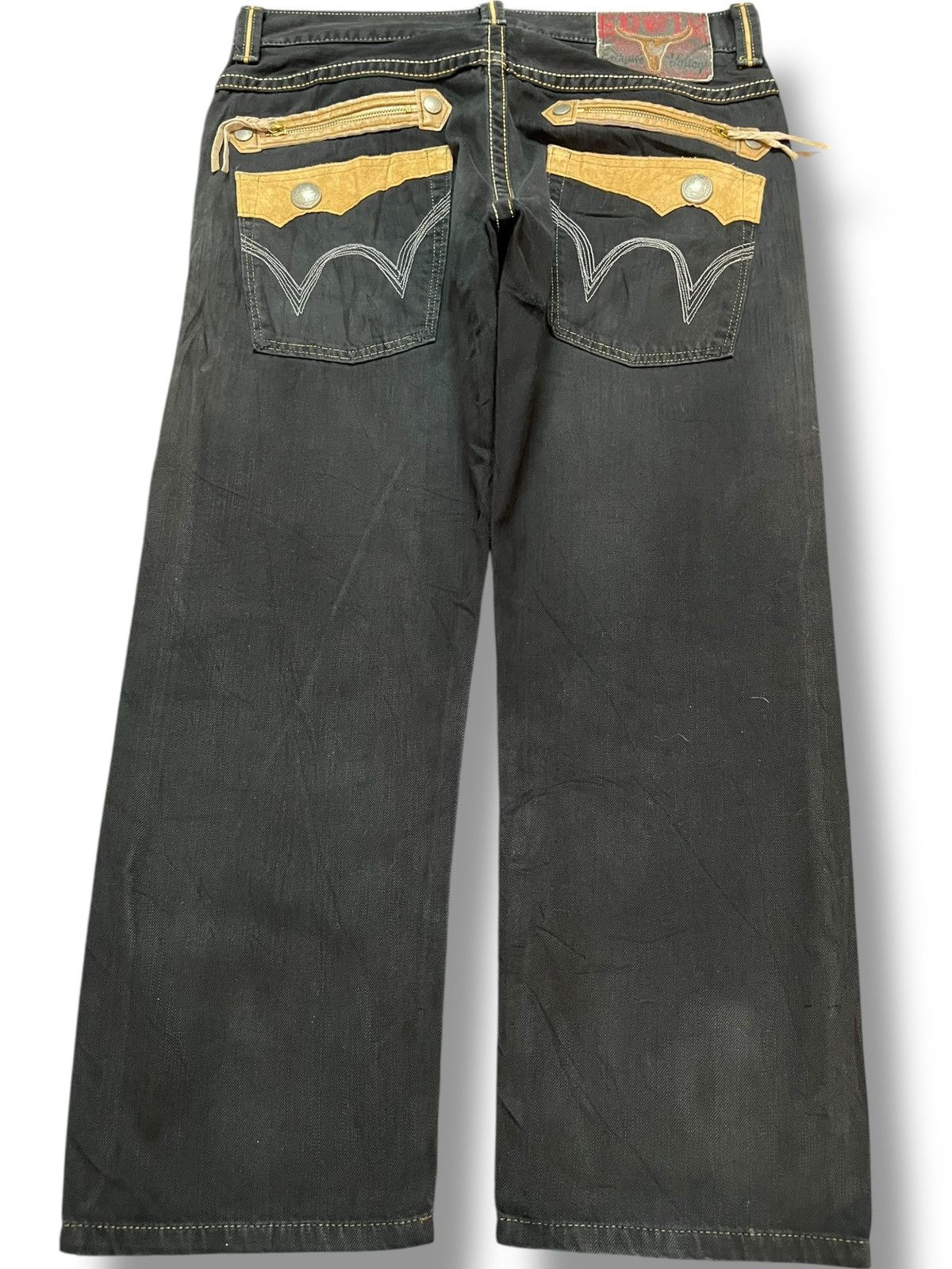 Edwin Vintage Edwin Exclusive Vintage Baggy Wide Leg Denim Size US 35 - 5 Thumbnail