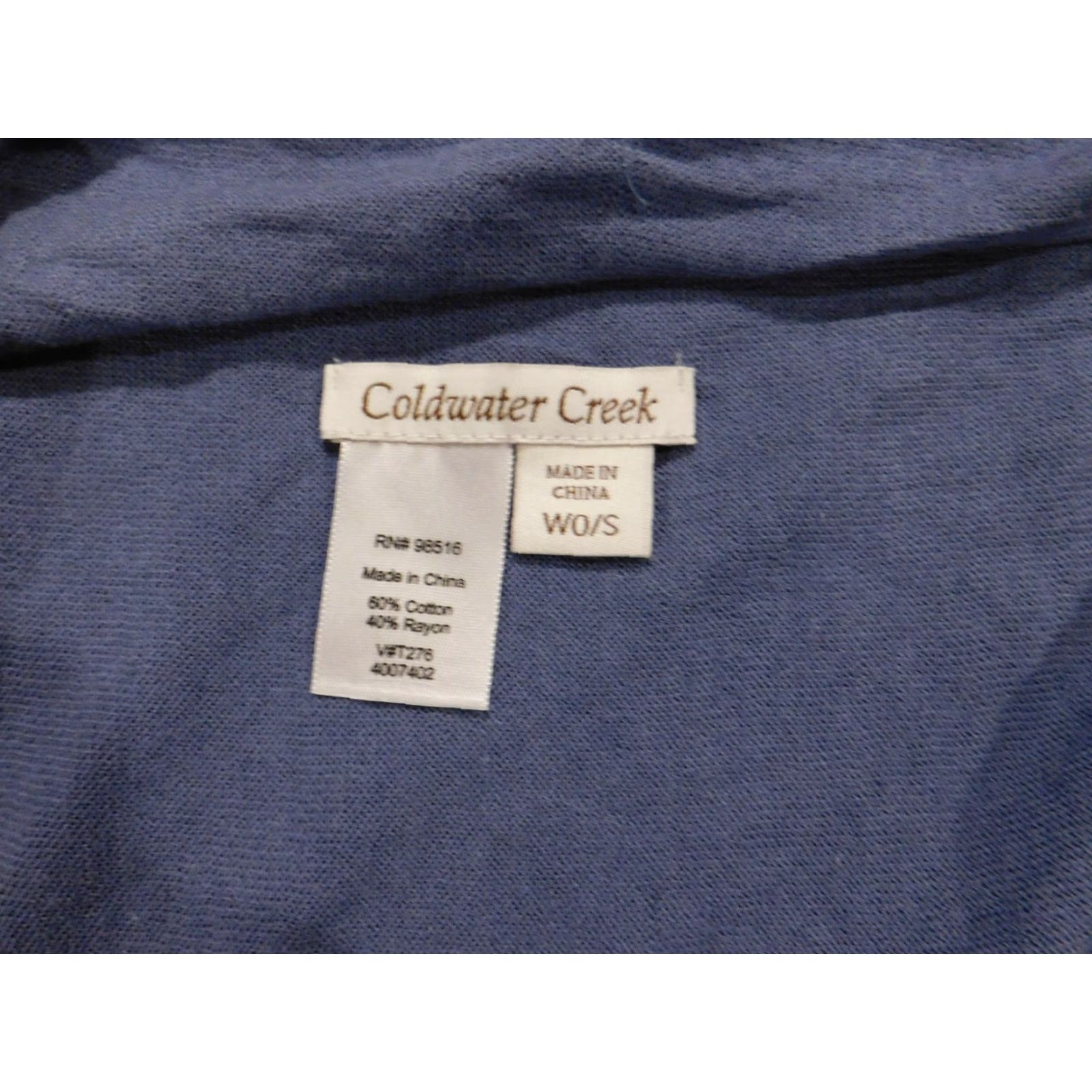 Coldwater Creek Coldwater Creek Sweater Cardigan Vest Womens S Purple V-Neck Open Cotton Rayon Knit Chunky Sleeveless 0-0 Size S / US 4 / IT 40 - 4 Thumbnail