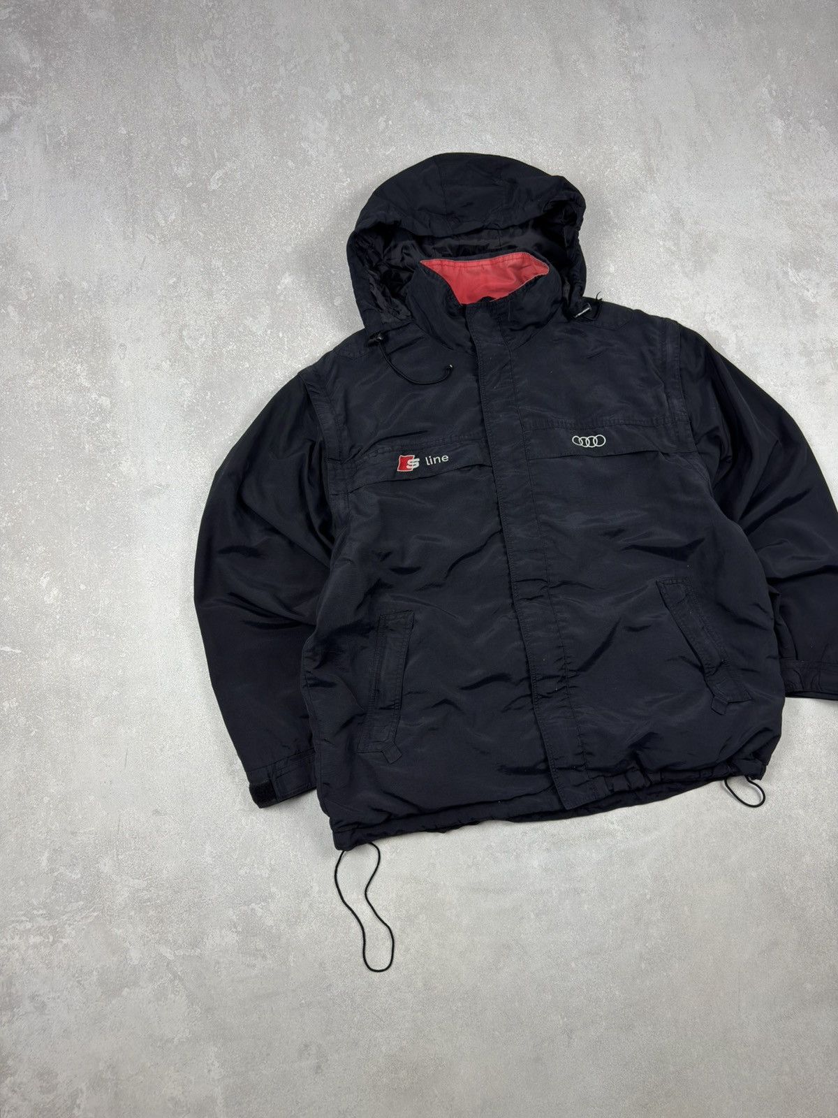 Audi Vintage Audi S-Line Racing Jacket Full Zip Vest 2 in 1 Size US L / EU 52-54 / 3 - 3 Thumbnail