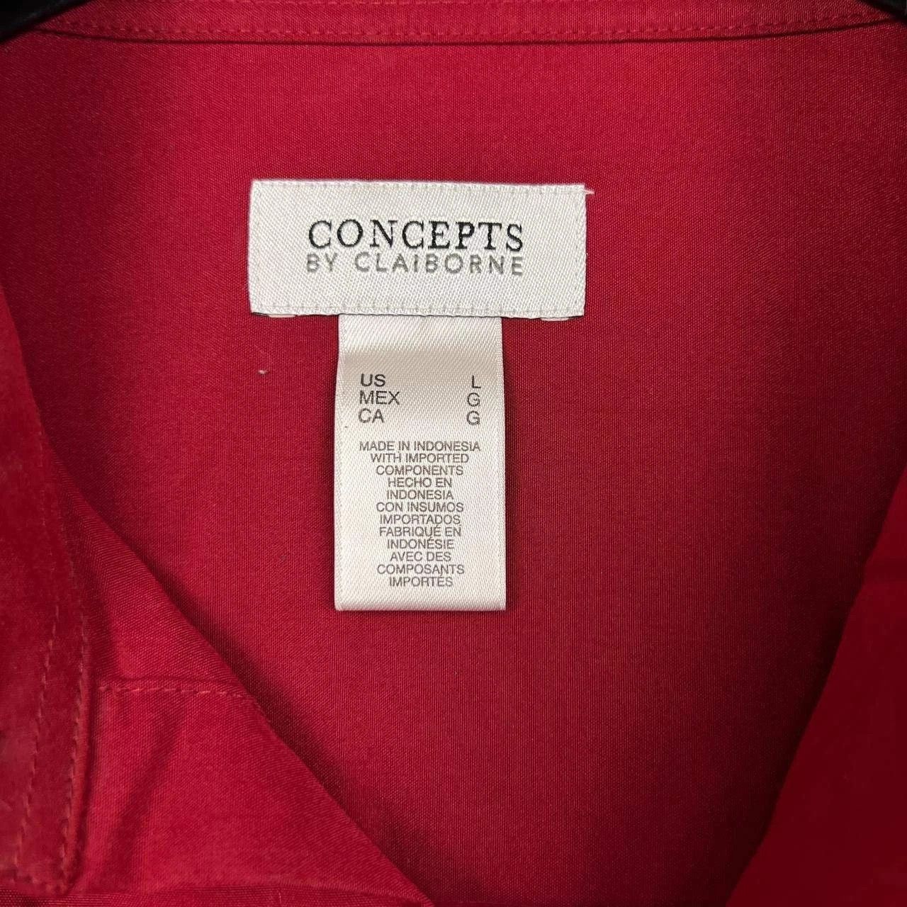 Other Concepts by Clairborne Button Up Shirt Men L Red Collared Size US L / EU 52-54 / 3 - 5 Thumbnail