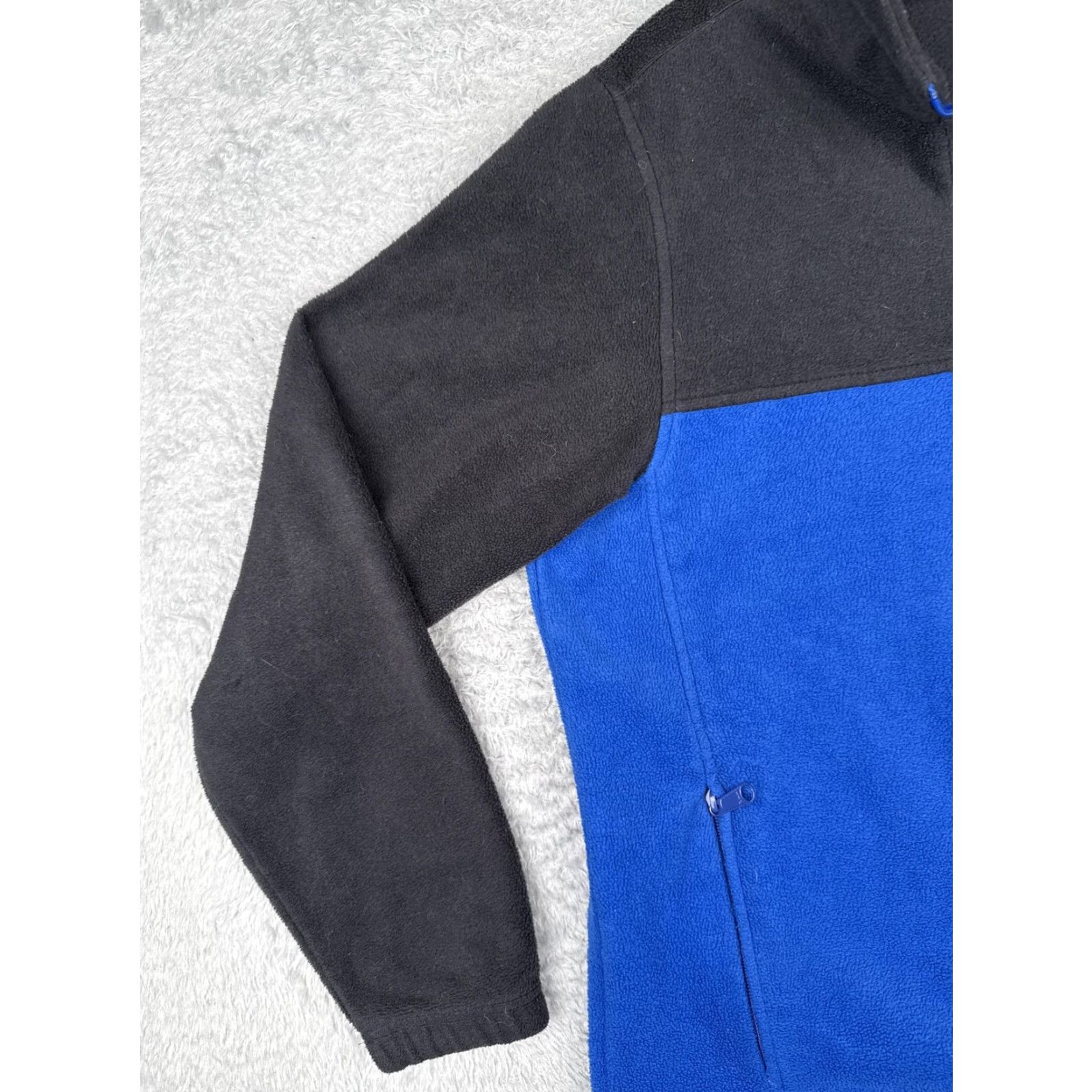 Vintage VINTAGE: No // Columbia Jacket // Fleece // Full Zip // Black Blue // Mens Small // Regular // Windbreaker // Outdoor // XM6354 Size US S / EU 44-46 / 1 - 6 Thumbnail