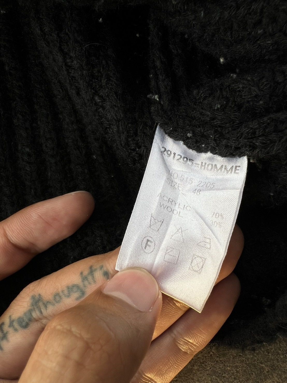 Japanese Brand Archive* 291295=HOMME KNIT CARDIGAN Size US S / EU 44-46 / 1 - 9 Thumbnail