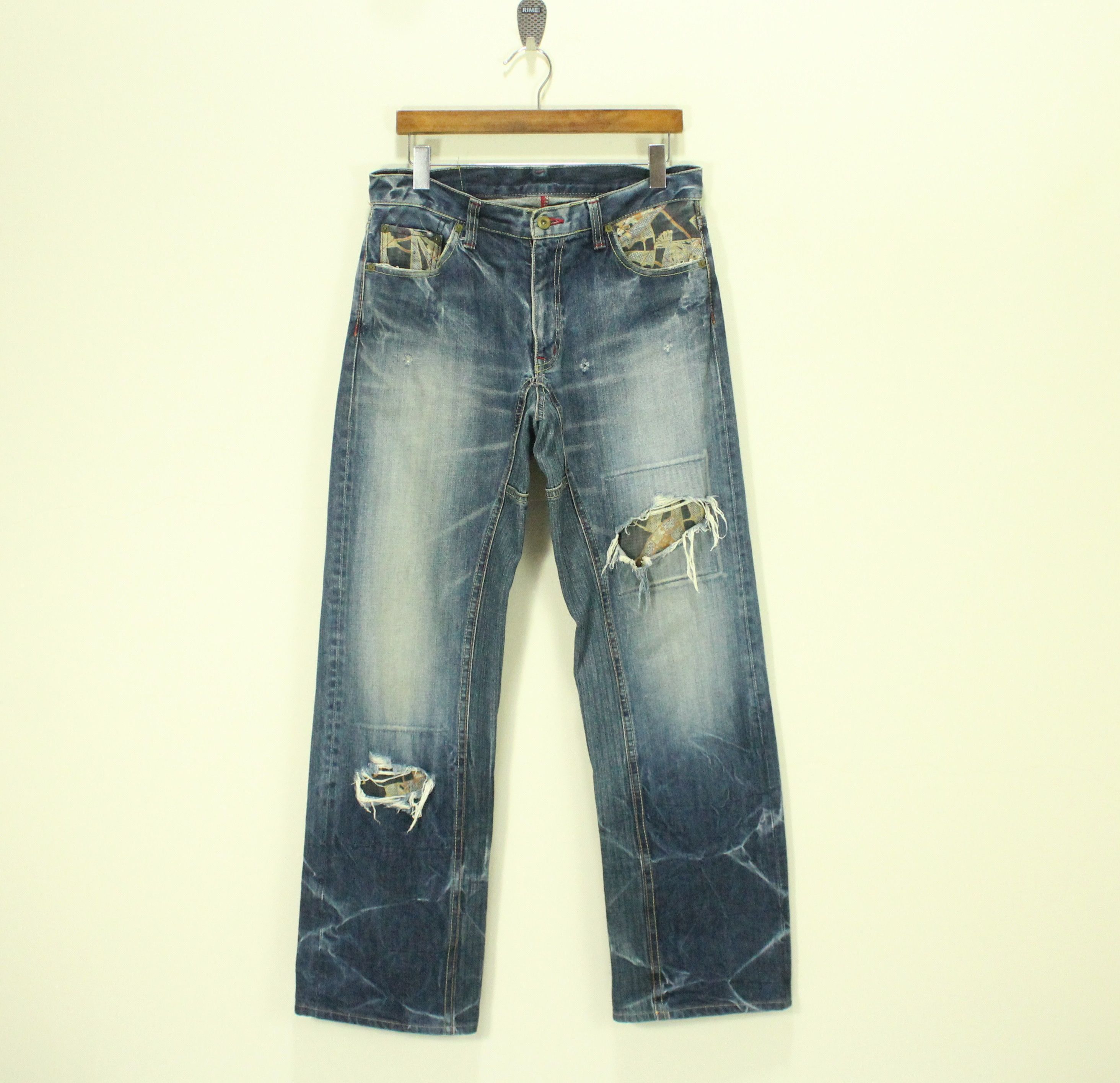 Eternal ETERNAL Denim Distressed Grunge Kapital Style Visvim Size US 32 / EU 48 - 3 Thumbnail