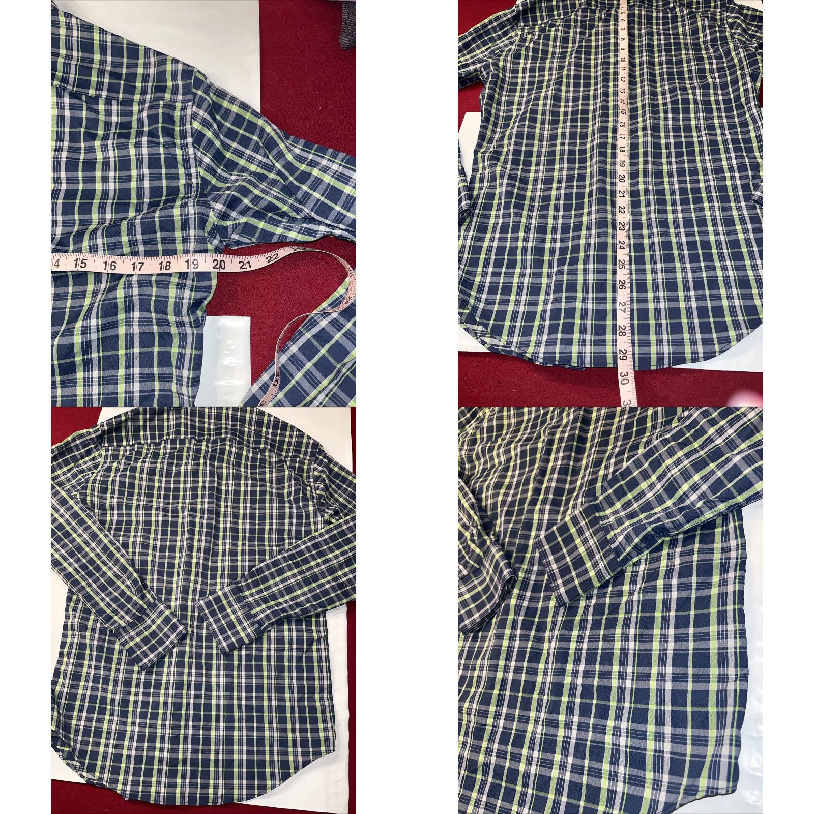 Peter Millar Peter Millar SUMMER COMFORT SHIRT Golf Plaid Lime Green White Blue Men’s Small Size US S / EU 44-46 / 1 - 8 Thumbnail
