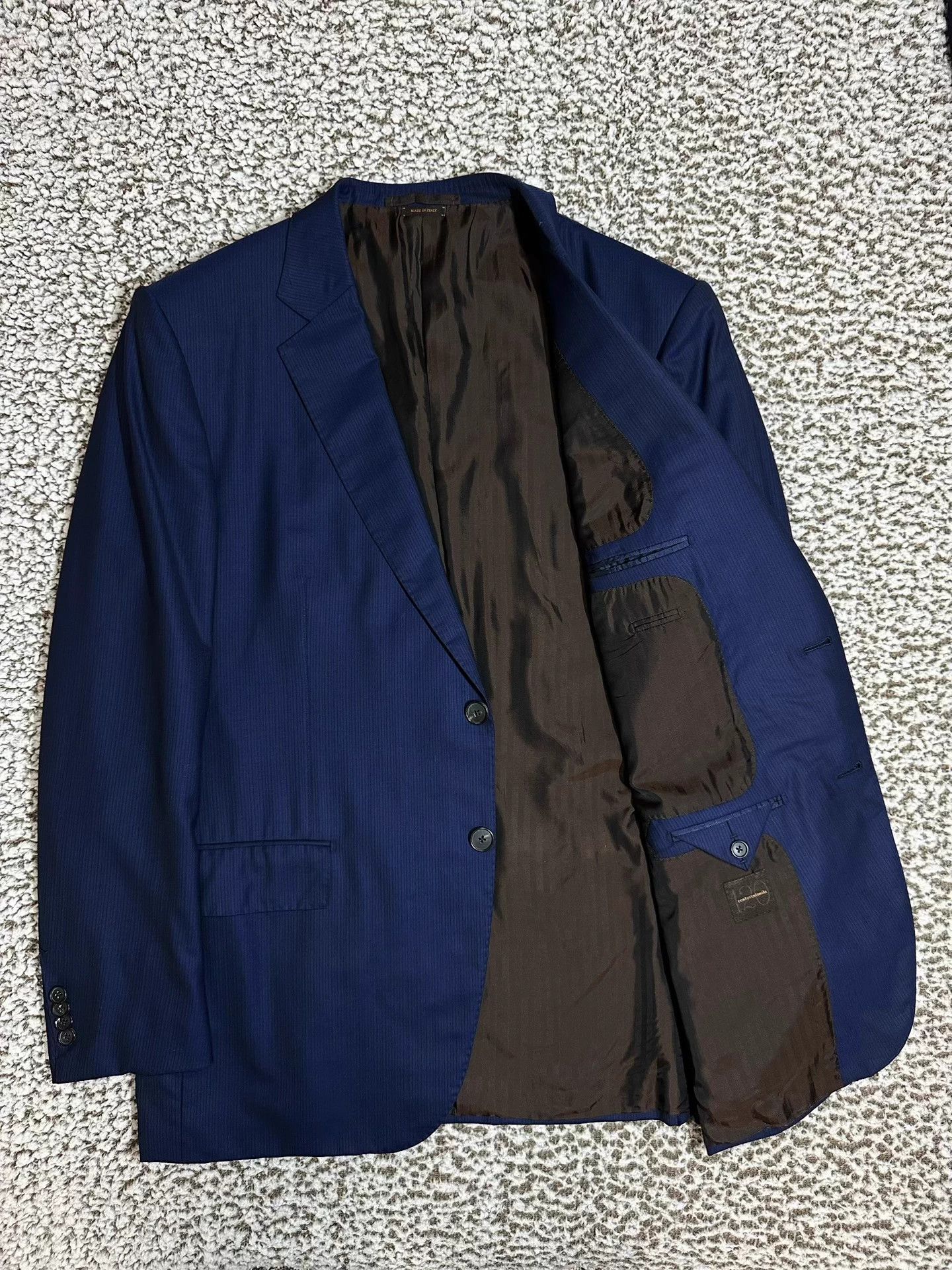 Ermenegildo Zegna Zegna XXX handmade 120s Navy Suit 56 Size 54R - 3 Thumbnail