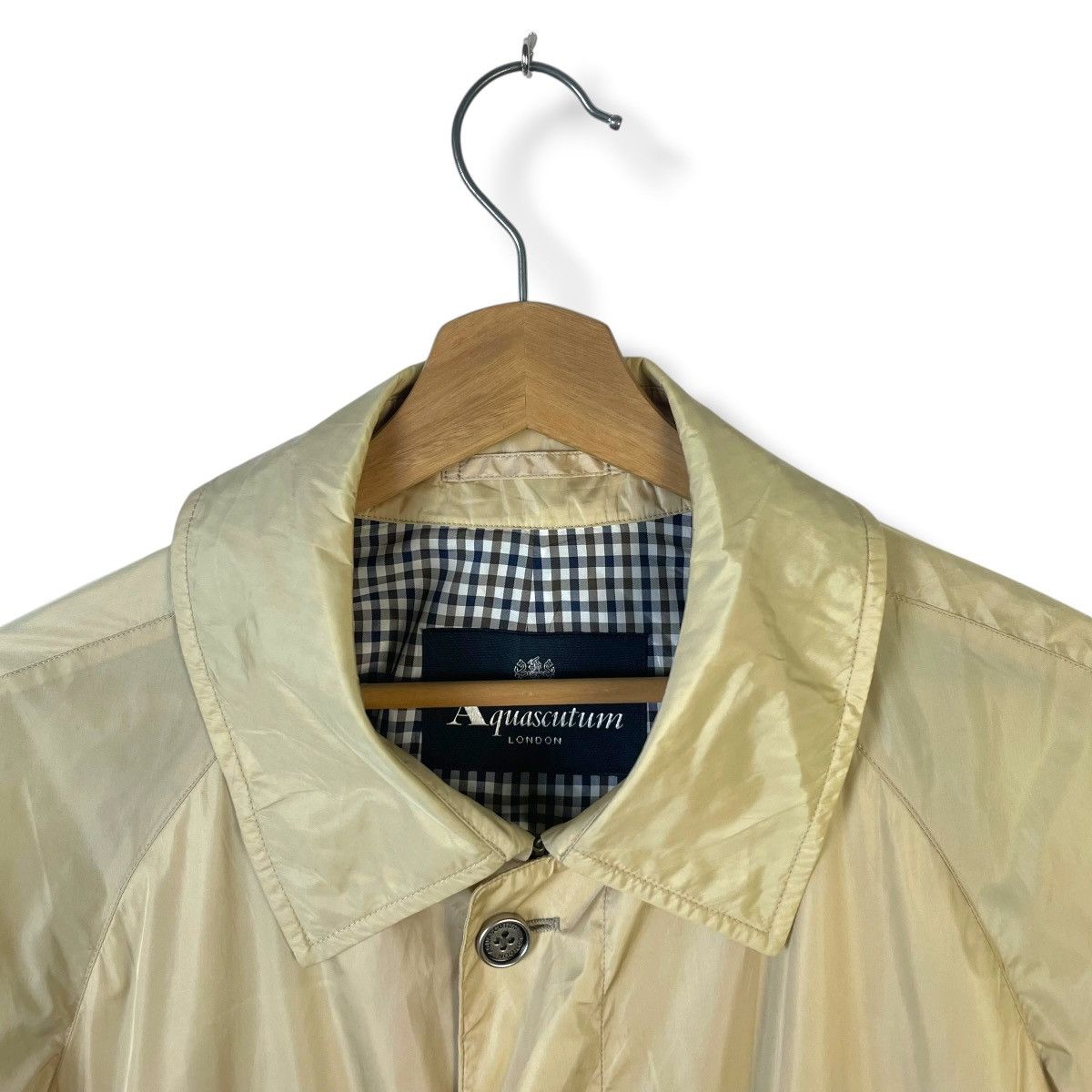 Aquascutum AQUASCUTUM LONDON NYLON BLEND LONG COAT JACKET Size US L / EU 52-54 / 3 - 7 Thumbnail