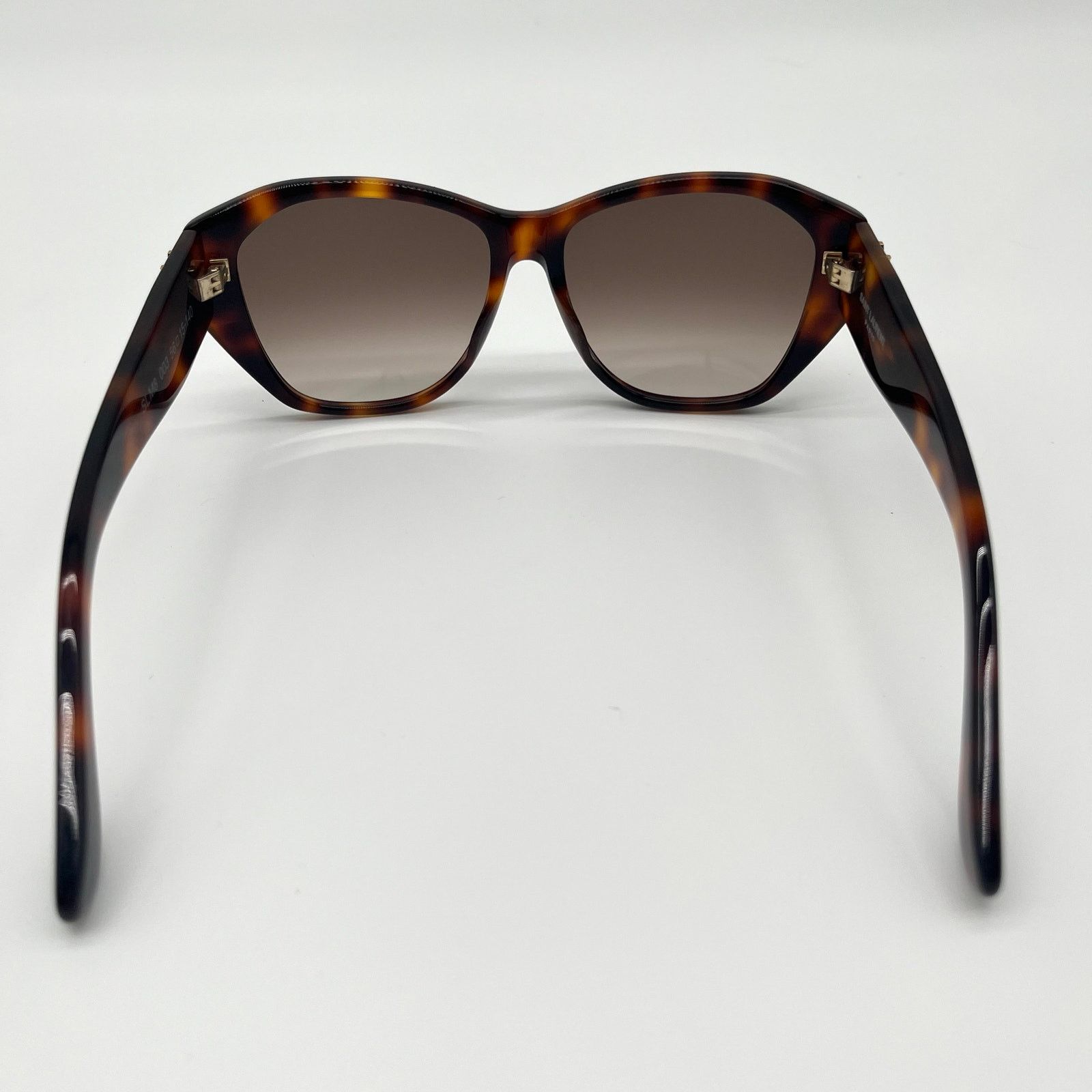 Yves Saint Laurent SAINT LAURENT Sunglasses, Havana Geometric Frame, Case, YSL Size ONE SIZE - 6 Thumbnail