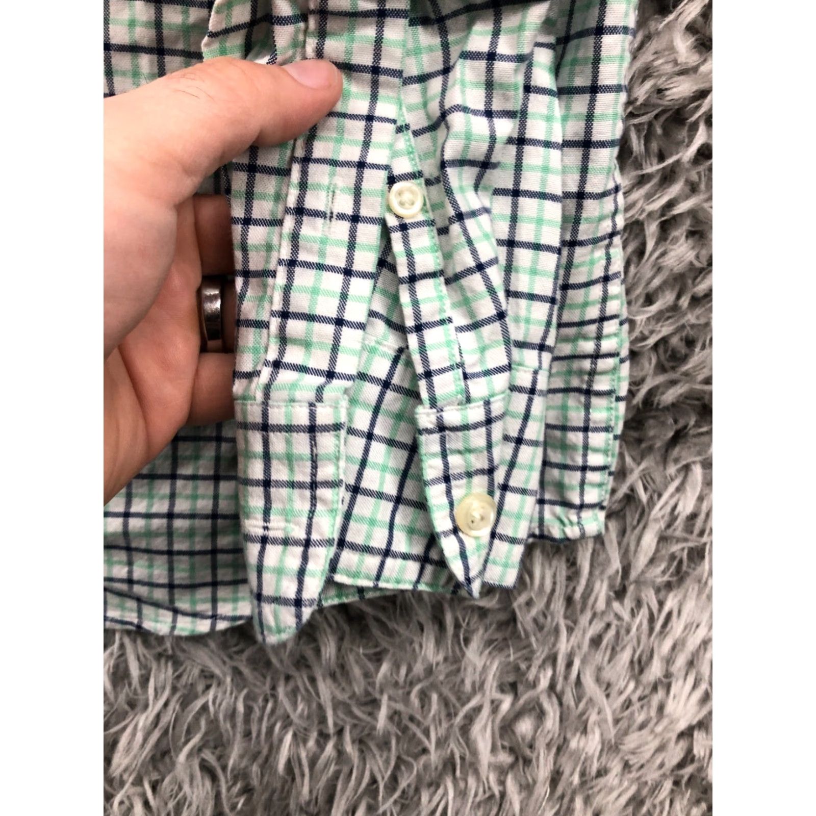 Chaps Chaps Shirt XL Green Plaid Mens Long Sleeve Button Down Collar Size US XL / EU 56 / 4 - 3 Thumbnail