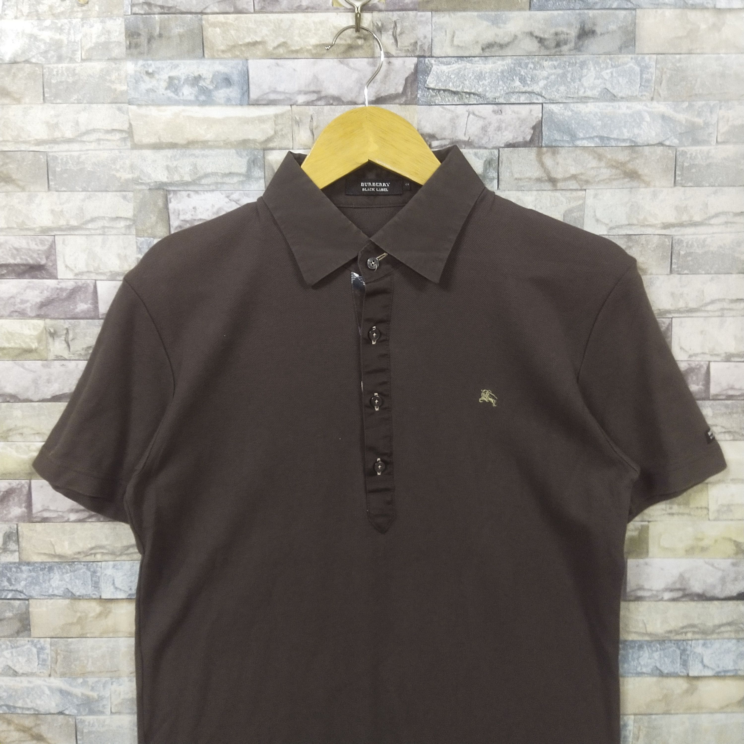 Burberry Burberry Black Label Brown Plain Polo Shirt Size US S / EU 44-46 / 1 - 2 Thumbnail
