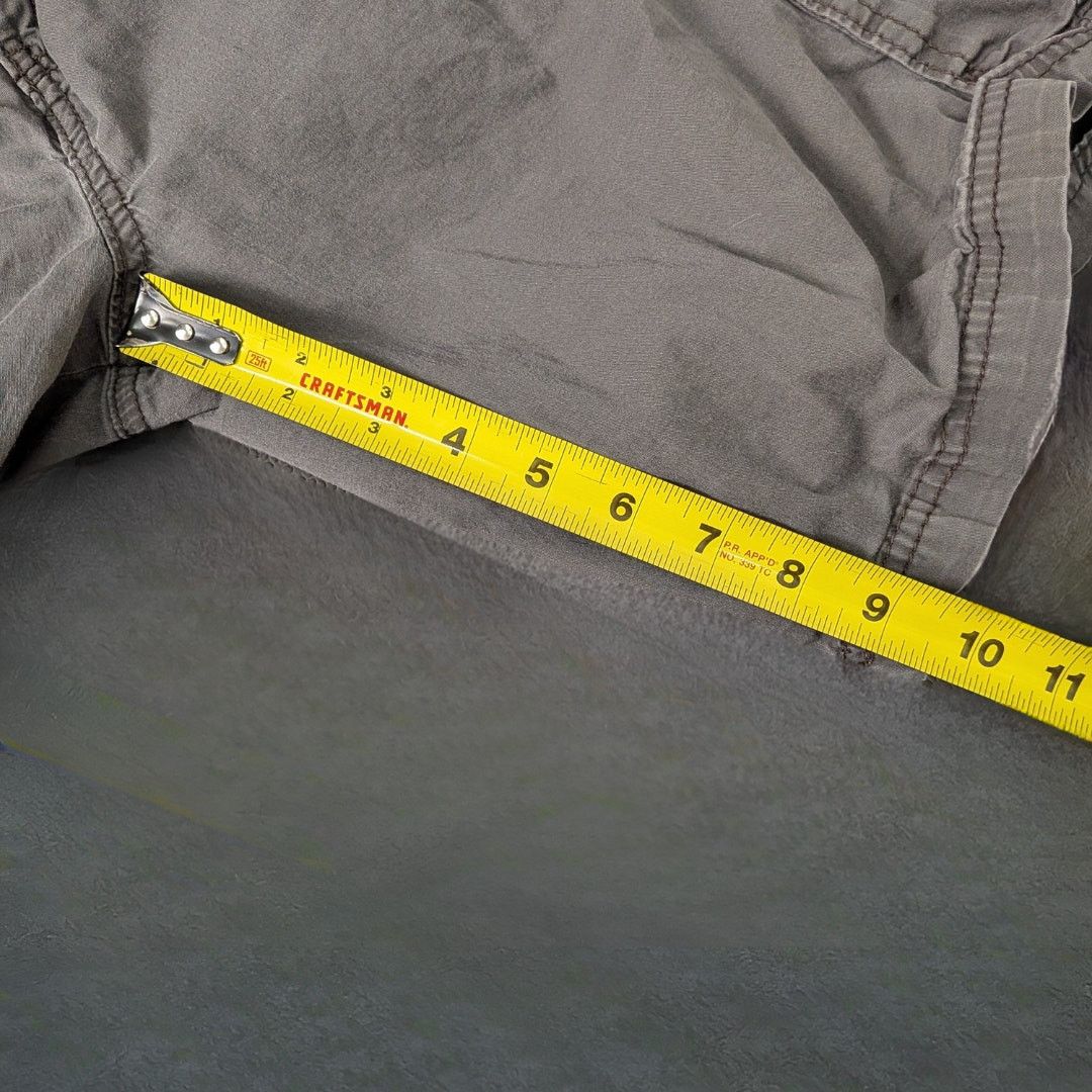 UNIONBAY Utility Gray Cargo Shorts with Velcro Pockets | Men's 34 Size US 34 / EU 50 - 7 Thumbnail