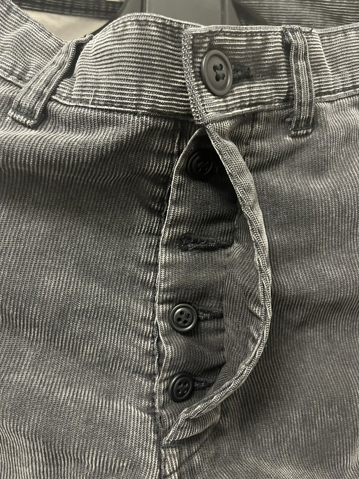 Vintage 90s SLOW GUN JAPAN Zipper Cargo Flare Corduroy Pants Size US 30 / EU 46 - 5 Thumbnail
