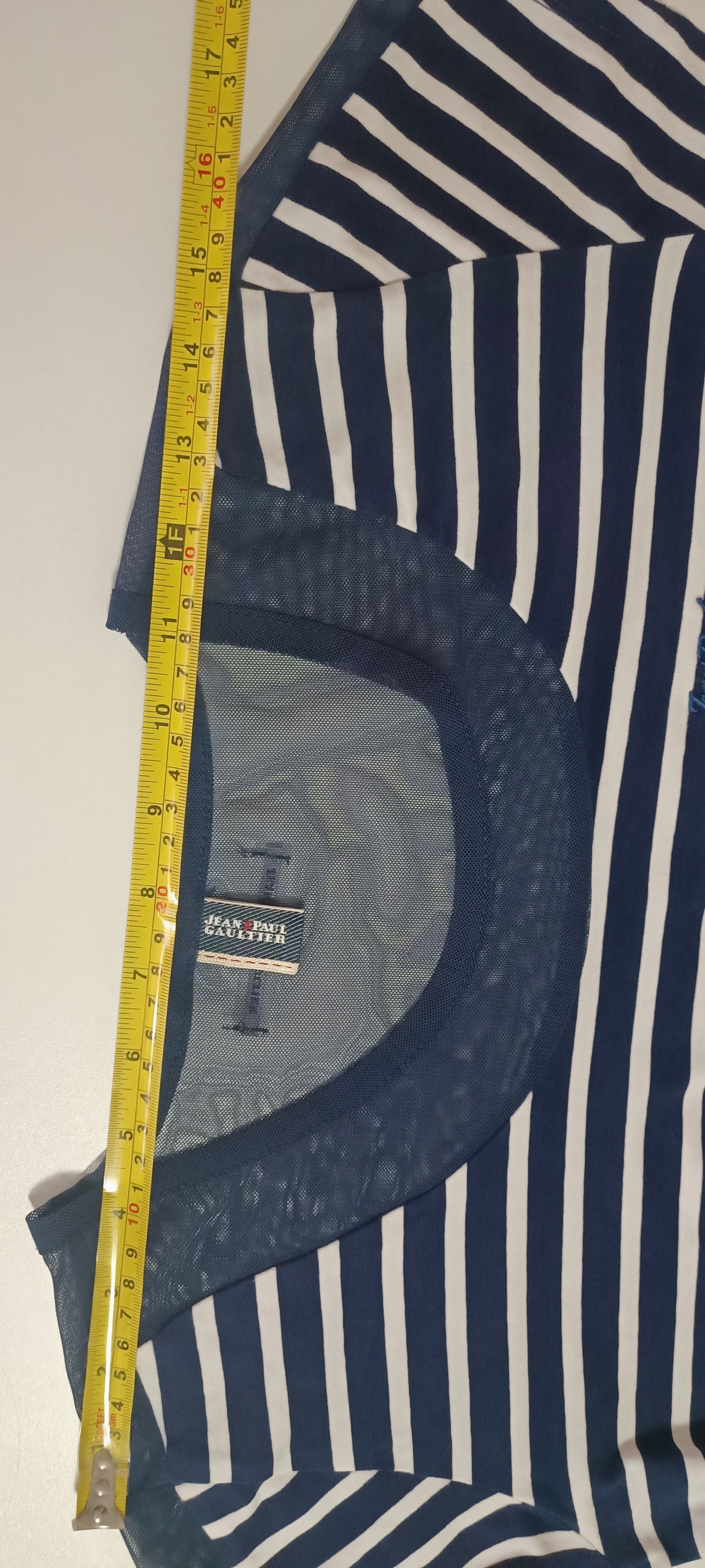 Jean Paul Gaultier Stripes Bi-material T-shirt Size M / US 6-8 / IT 42-44 - 20 Thumbnail