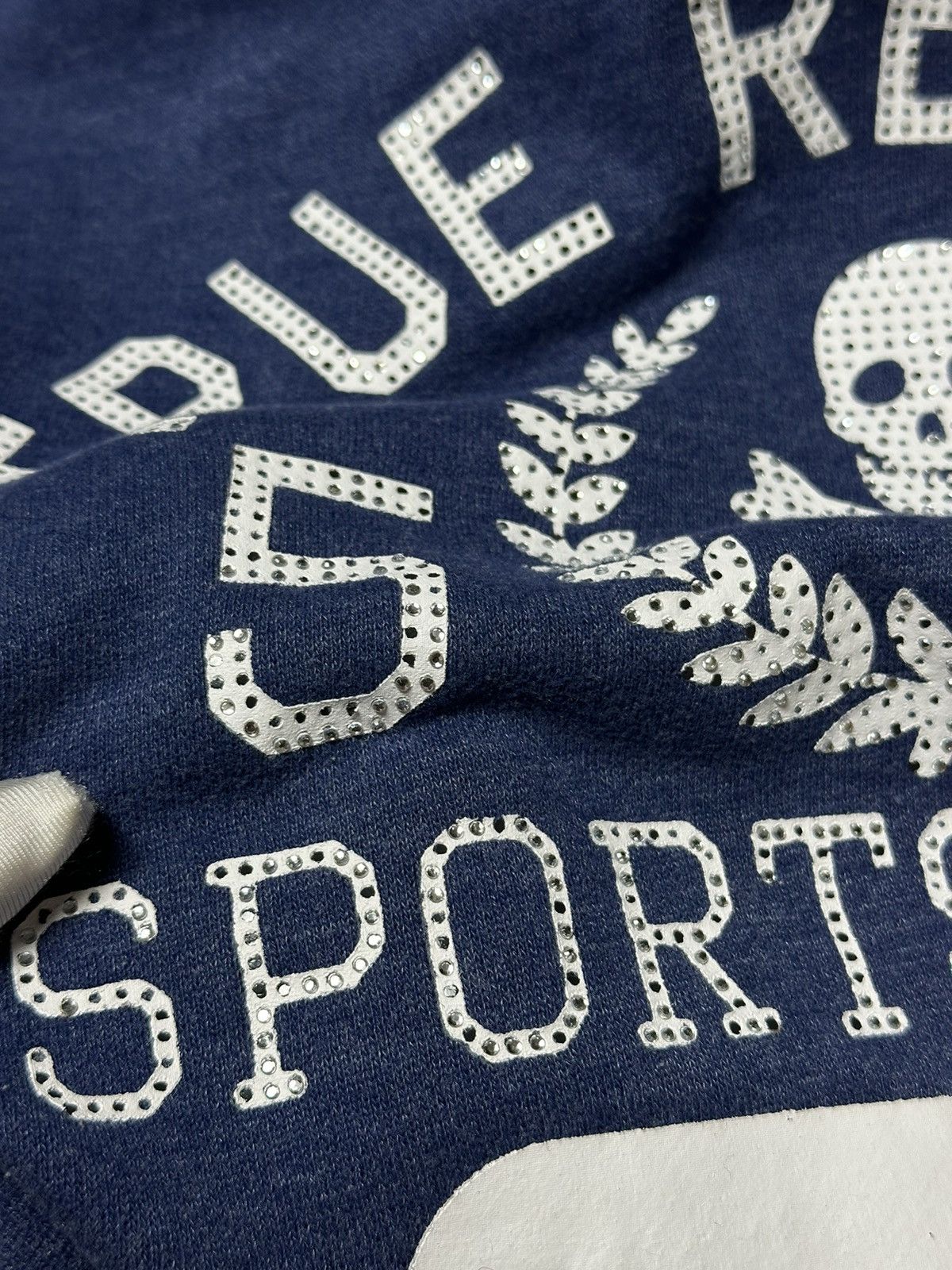True Religion True Religion Big Logo Rhinestones Zip Hoodie Size L / US 10 / IT 46 - 12 Thumbnail