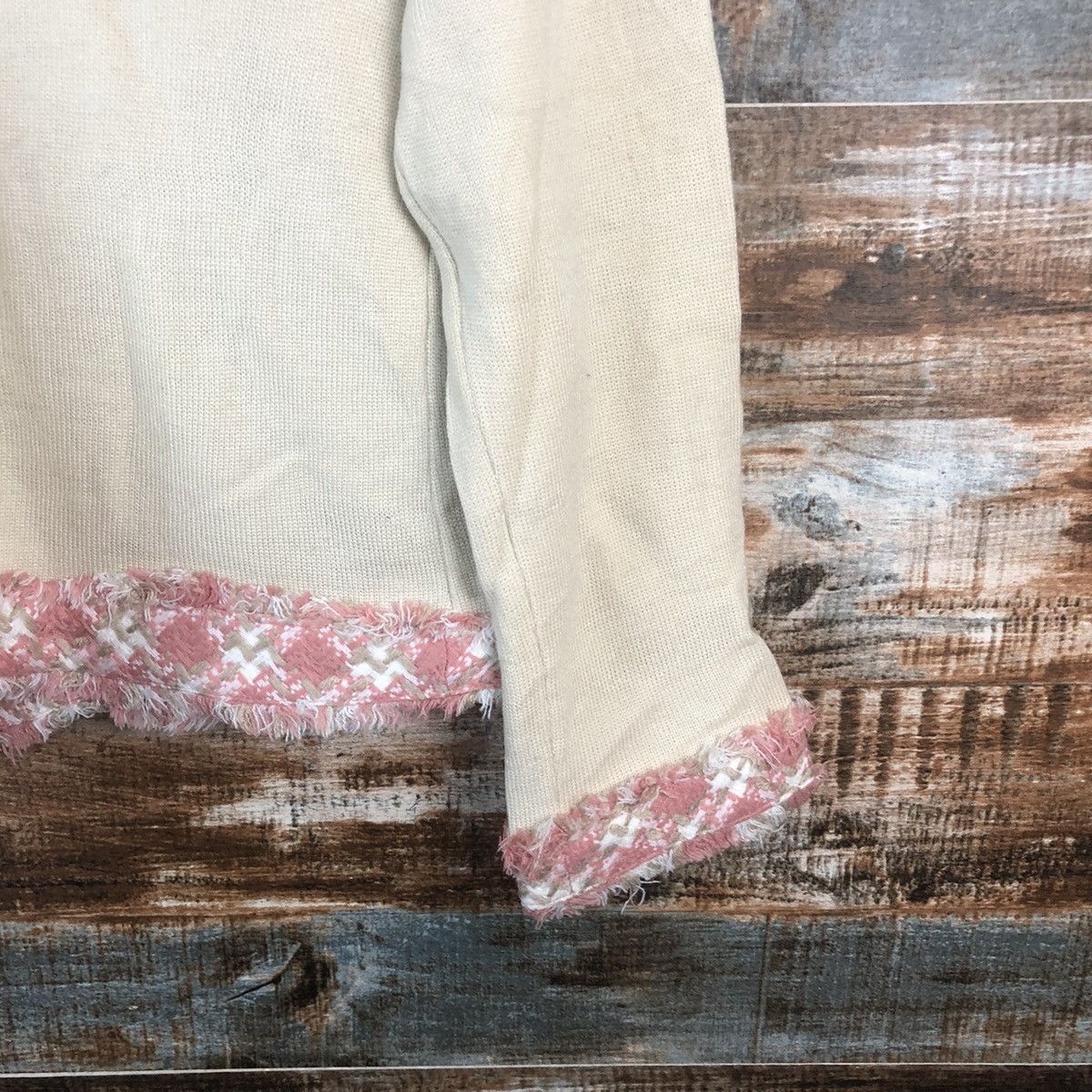 Homespun Knitwear × Japanese Brand DL Givors Pink Cardigan Knitwear #C682 Size M / US 6-8 / IT 42-44 - 16 Thumbnail