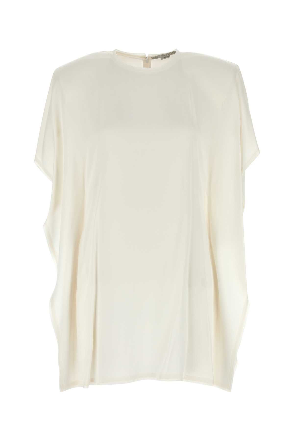 Stella McCartney White Satin Mini Dress Size XS / US 0-2 / IT 36-38 - 1 Thumbnail
