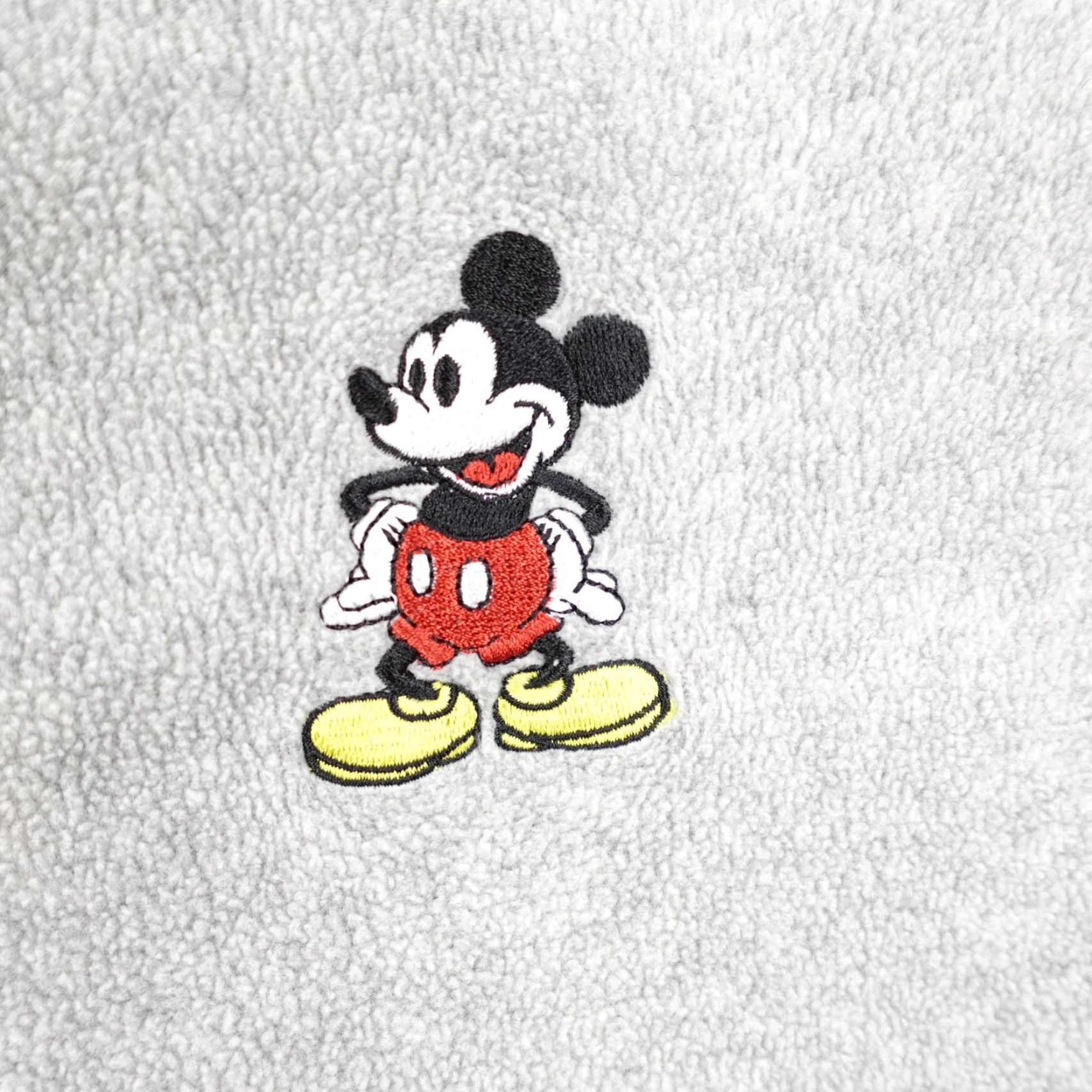 Disney VINTAGE Disney Jacket Mens 2XL Gray Blue Hybrid Fleece Mickey Mouse Coat Zip Up Size US XXL / EU 58 / 5 - 3 Thumbnail