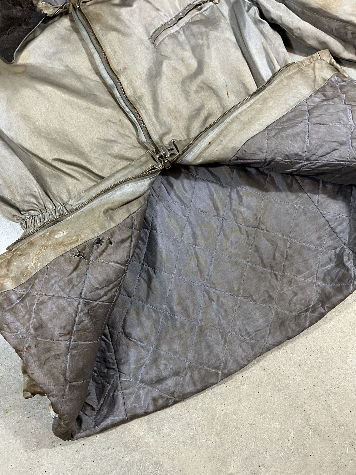 Vintage Vintage 50s Ski Jacket Faded Distressed Gray Size US M / EU 48-50 / 2 - 8 Thumbnail