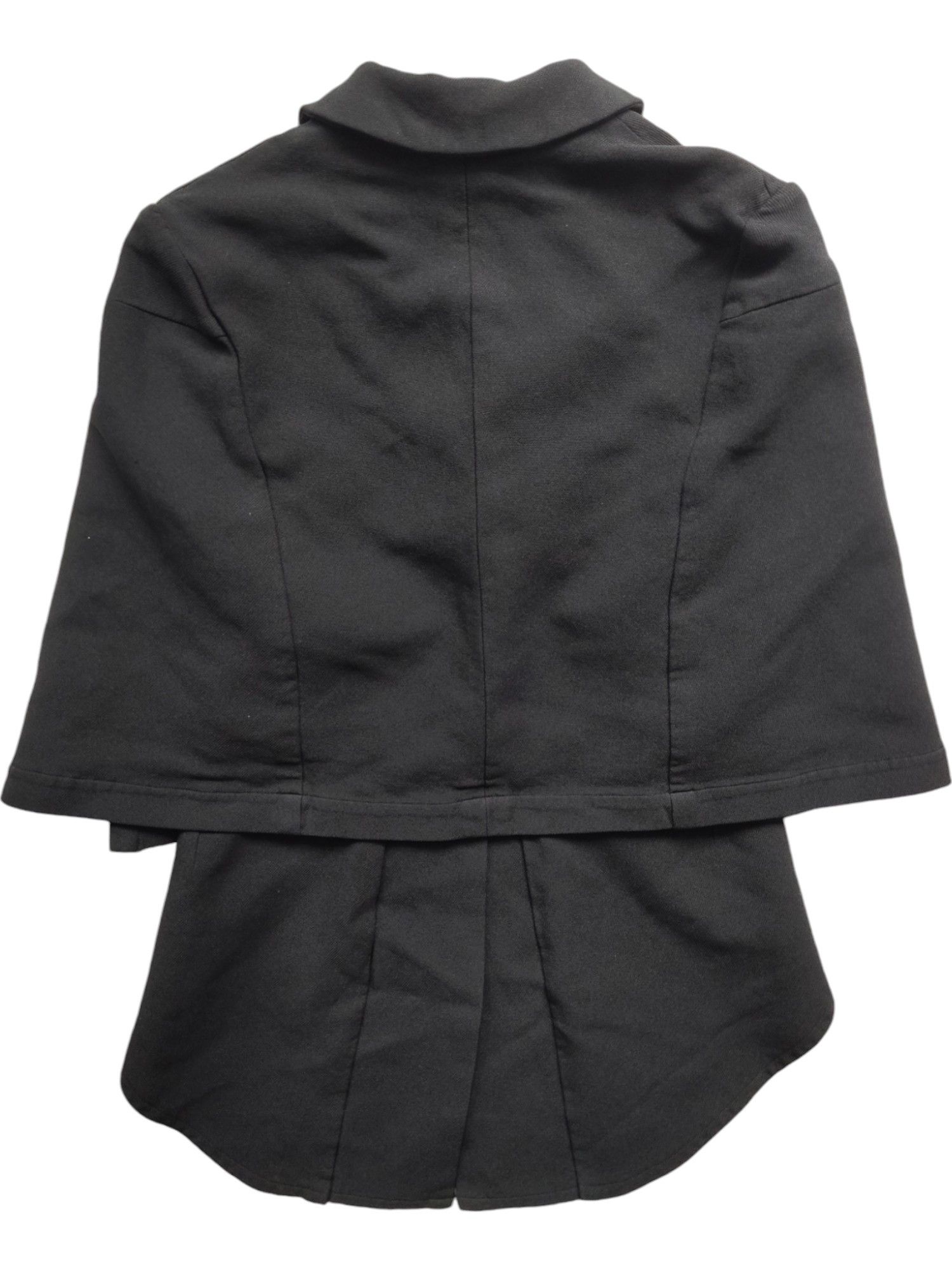 Comme des Garcons Black Mid Sleeved Cape Jacket With Sparrow Tail Back Size XS / US 0-2 / IT 36-38 - 5 Thumbnail