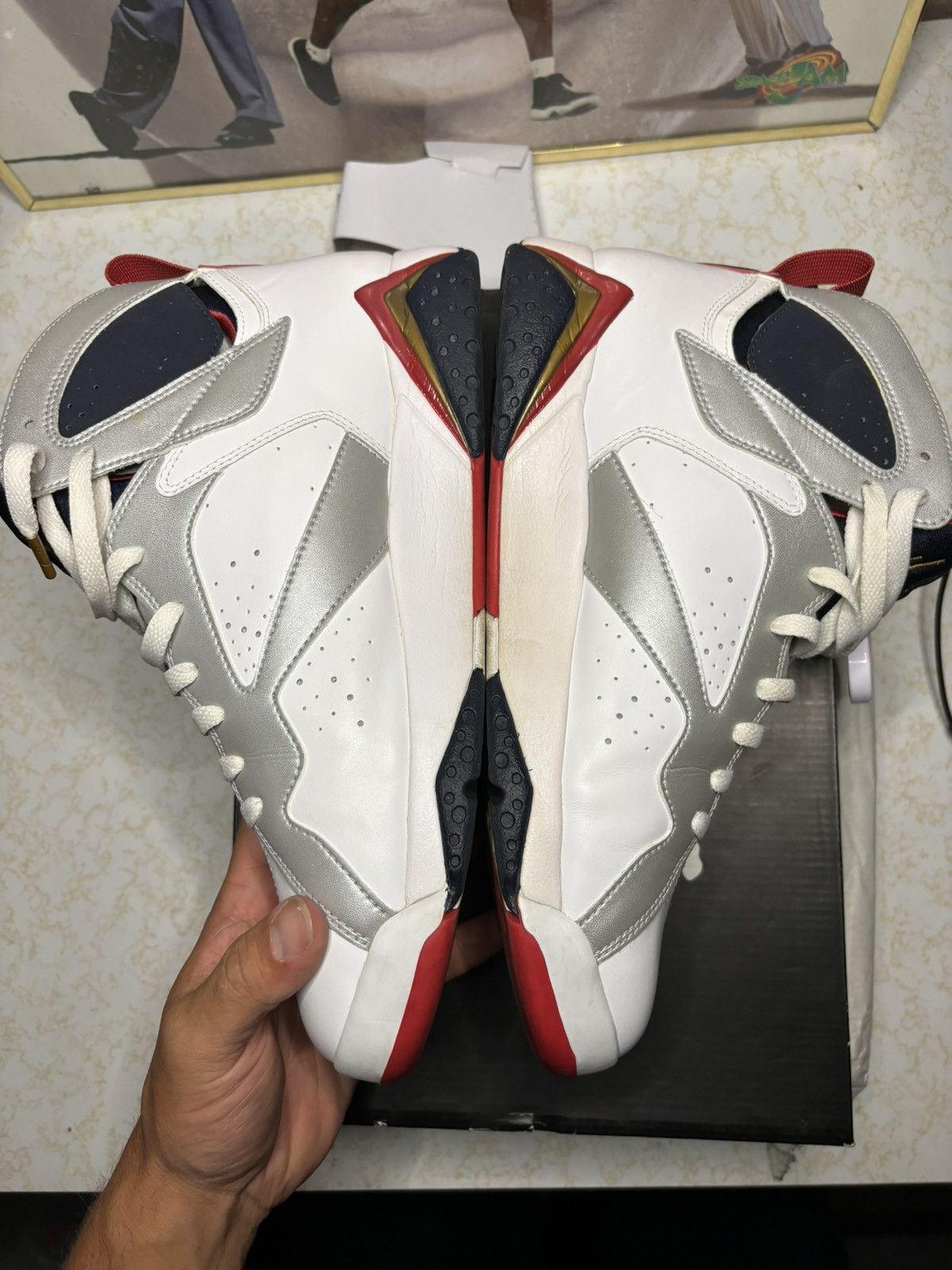 Jordan Brand Air Jordan 7 Retro 2012 Olympic 2012 Size US 11 / EU 44 - 3 Thumbnail