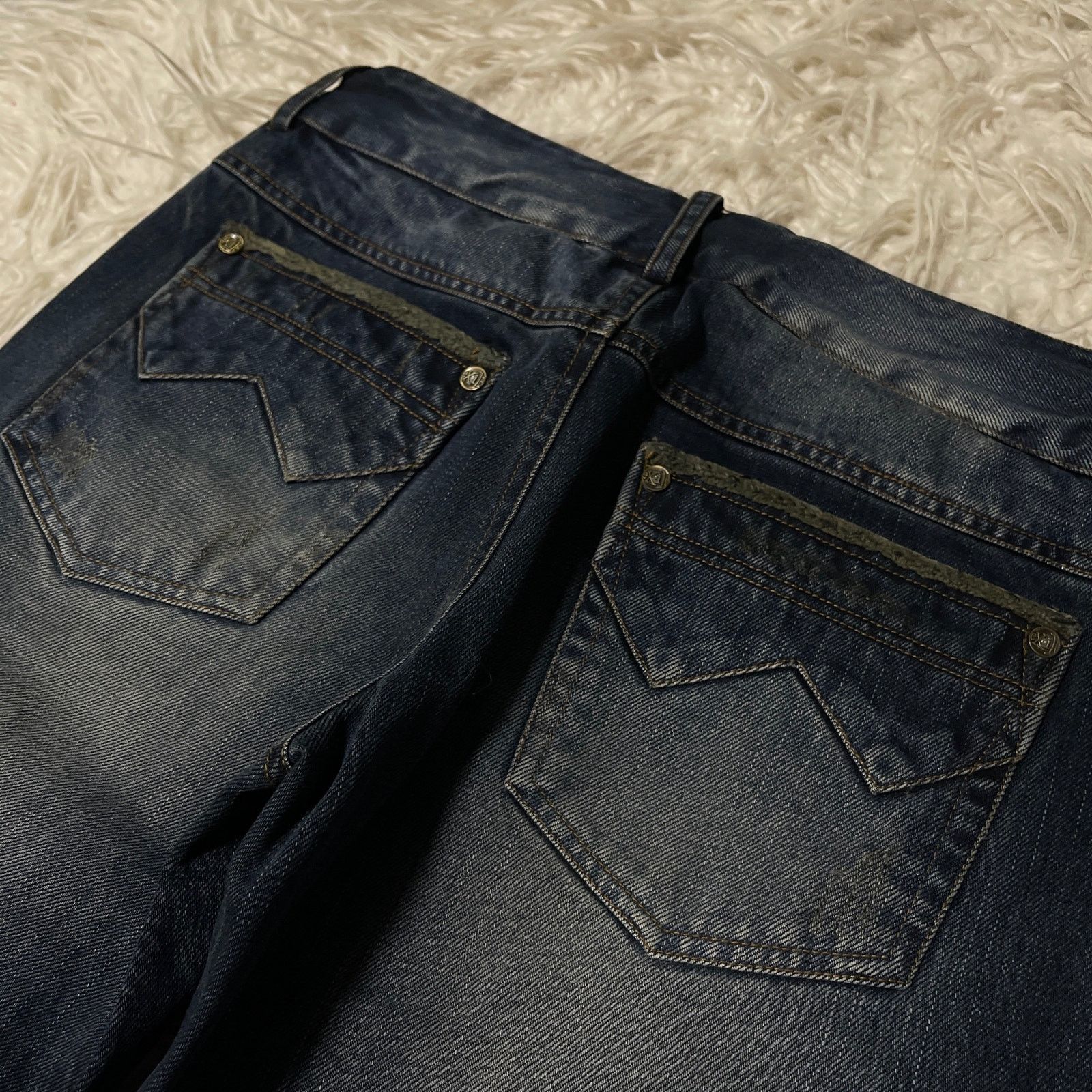 Hysteric Glamour × Japanese Brand × Vintage Vintage Faded Wash Low-rise Denim Jeans Blue size 29 Size 29" - 15 Thumbnail