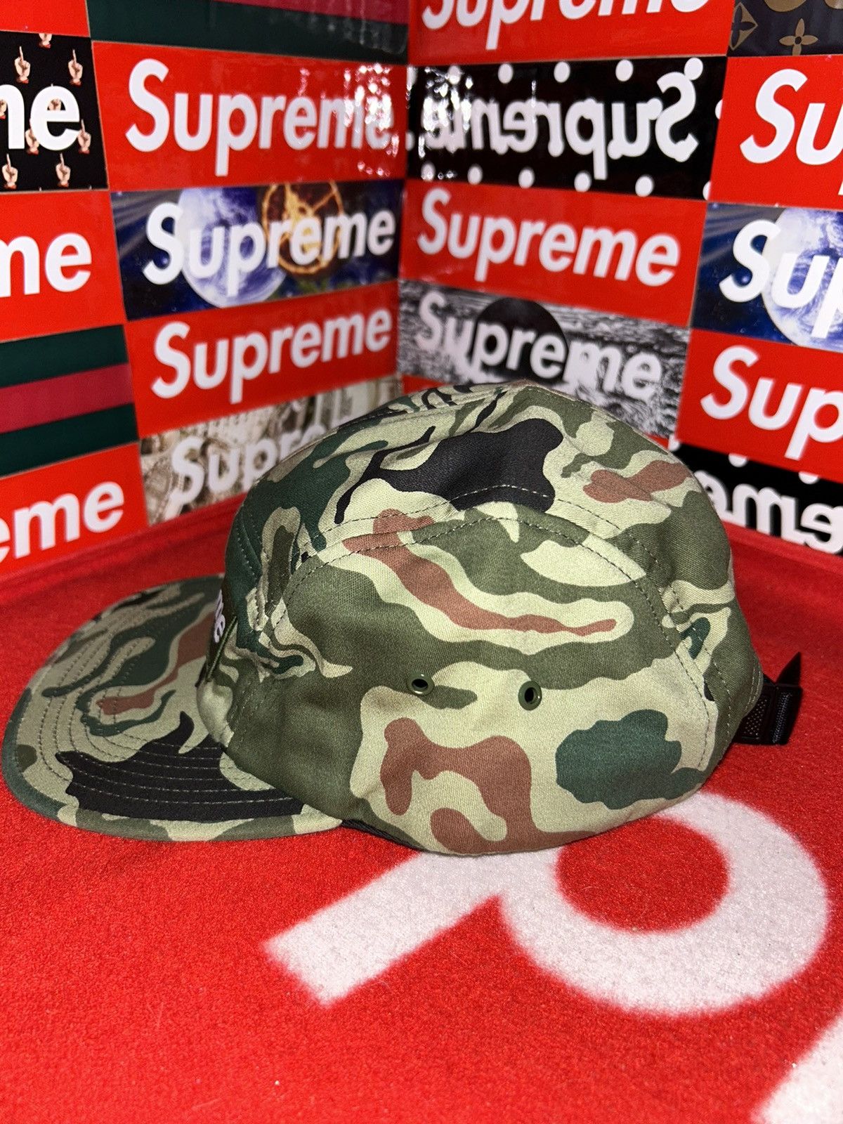 Supreme Supreme Utility Camp Cap Camo SS13 Green Box Logo NEW HAT Size ONE SIZE - 5 Thumbnail