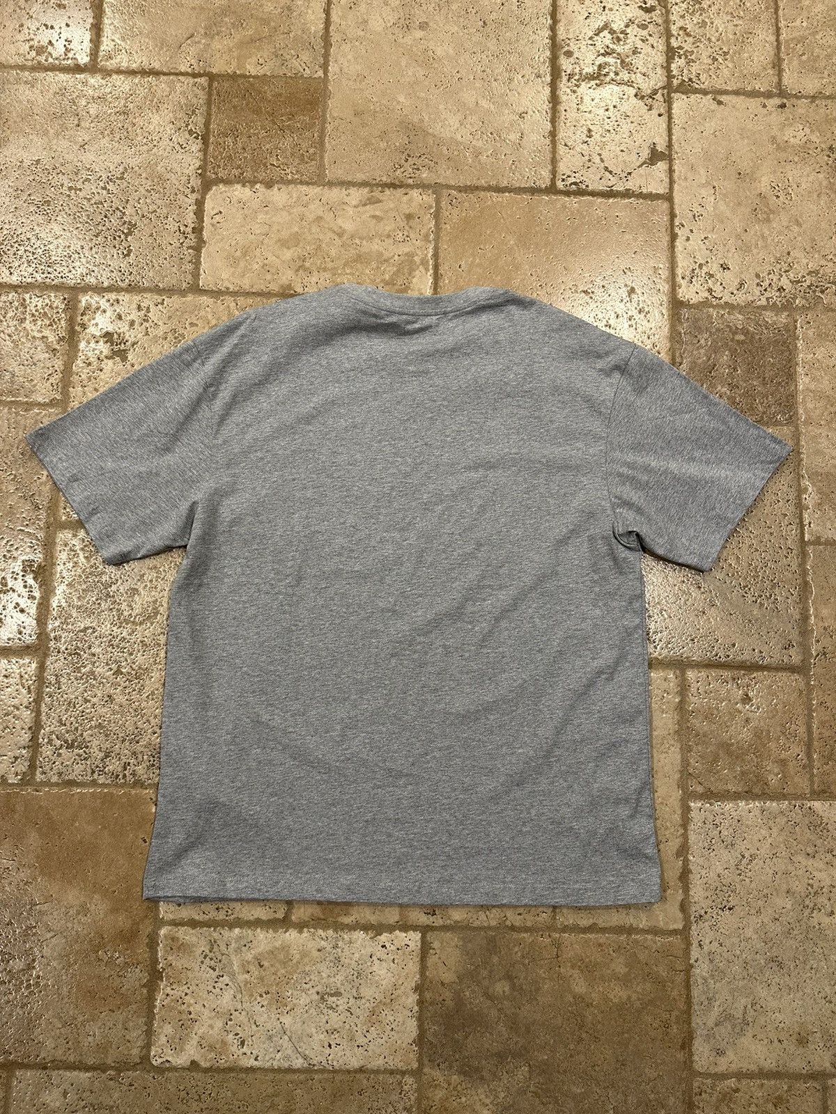 Celine × Hedi Slimane Celine Gradient Logo Print Grey Melange Loose T-Shirt Size US L / EU 52-54 / 3 - 8 Thumbnail