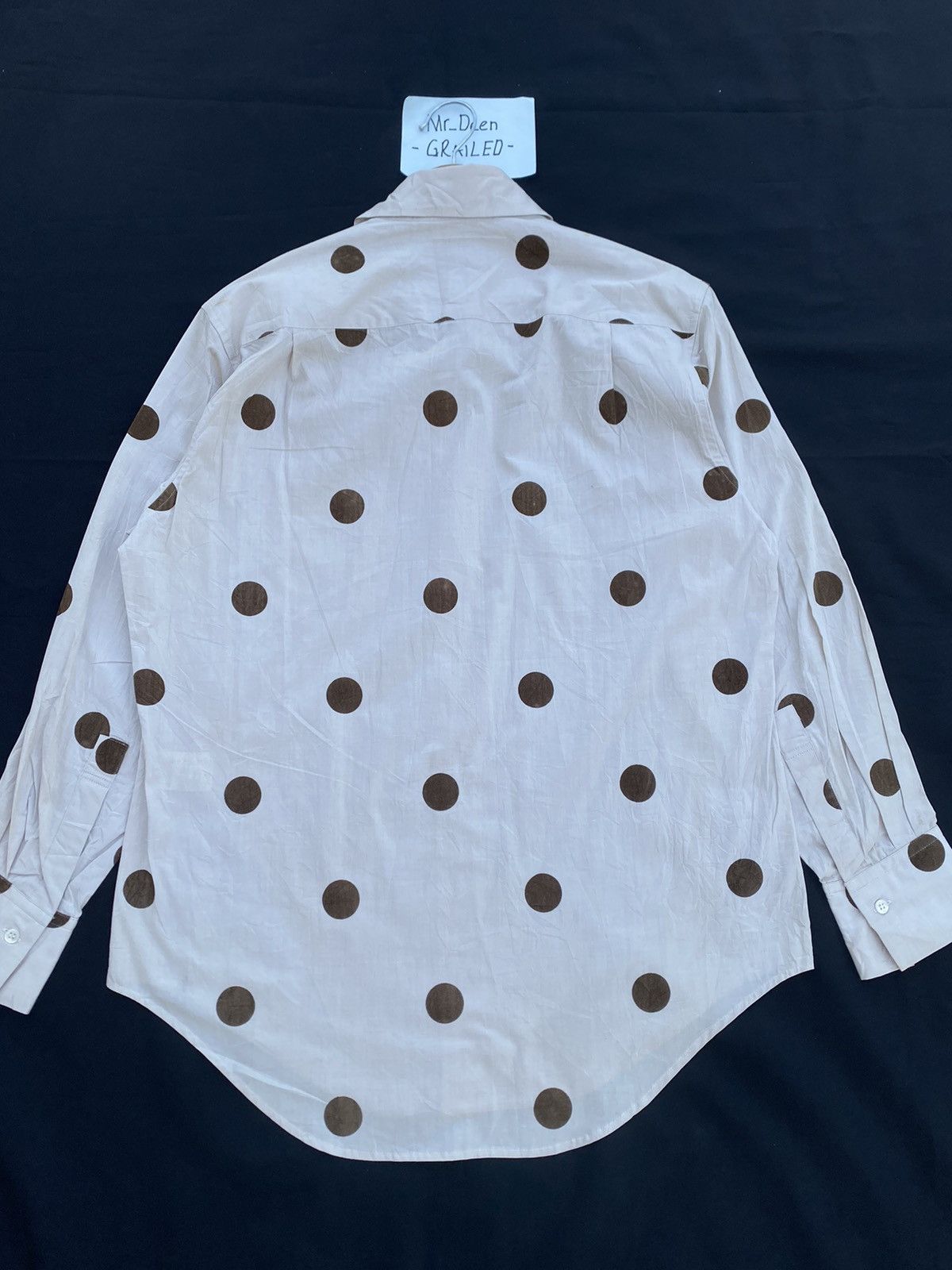 Yohji Yamamoto ARCHIVE 90’S YOHJI YAMAMOTO Y’S POLKA DOT BUTTON SHIRT Size US L / EU 52-54 / 3 - 19 Thumbnail