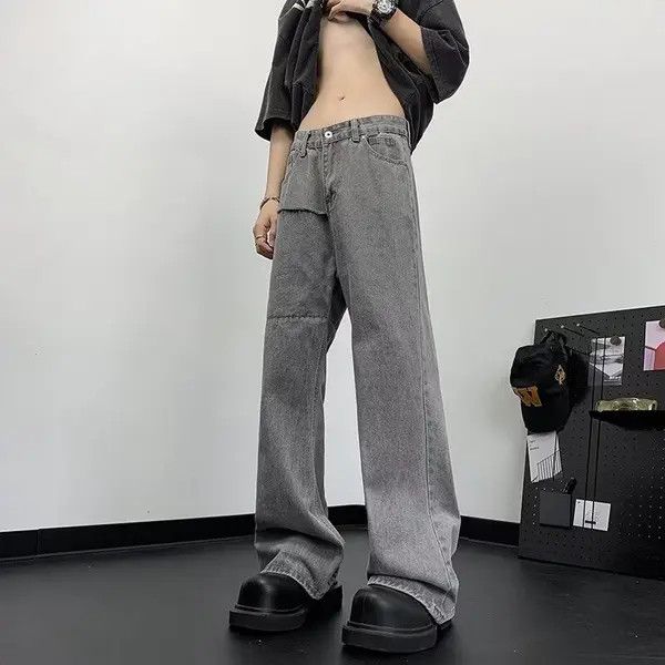 VIBE Track Baggy Black Denim Jeans Size US 32 / EU 48 - 2 Thumbnail