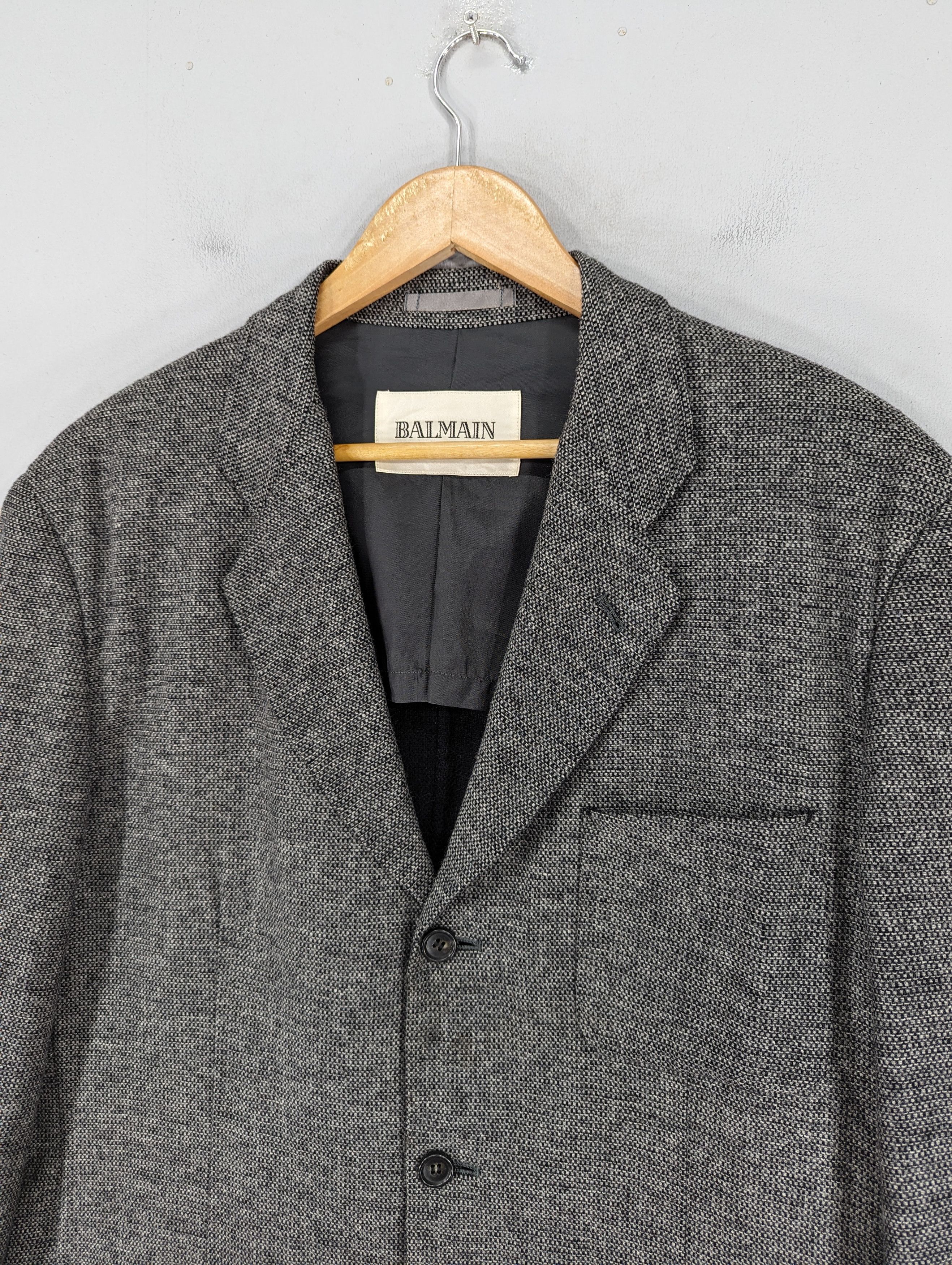 Balmain 🔥RARE🔥Vintage Balmain Wool Style Blazer Jacket Size US L / EU 52-54 / 3 - 4 Thumbnail
