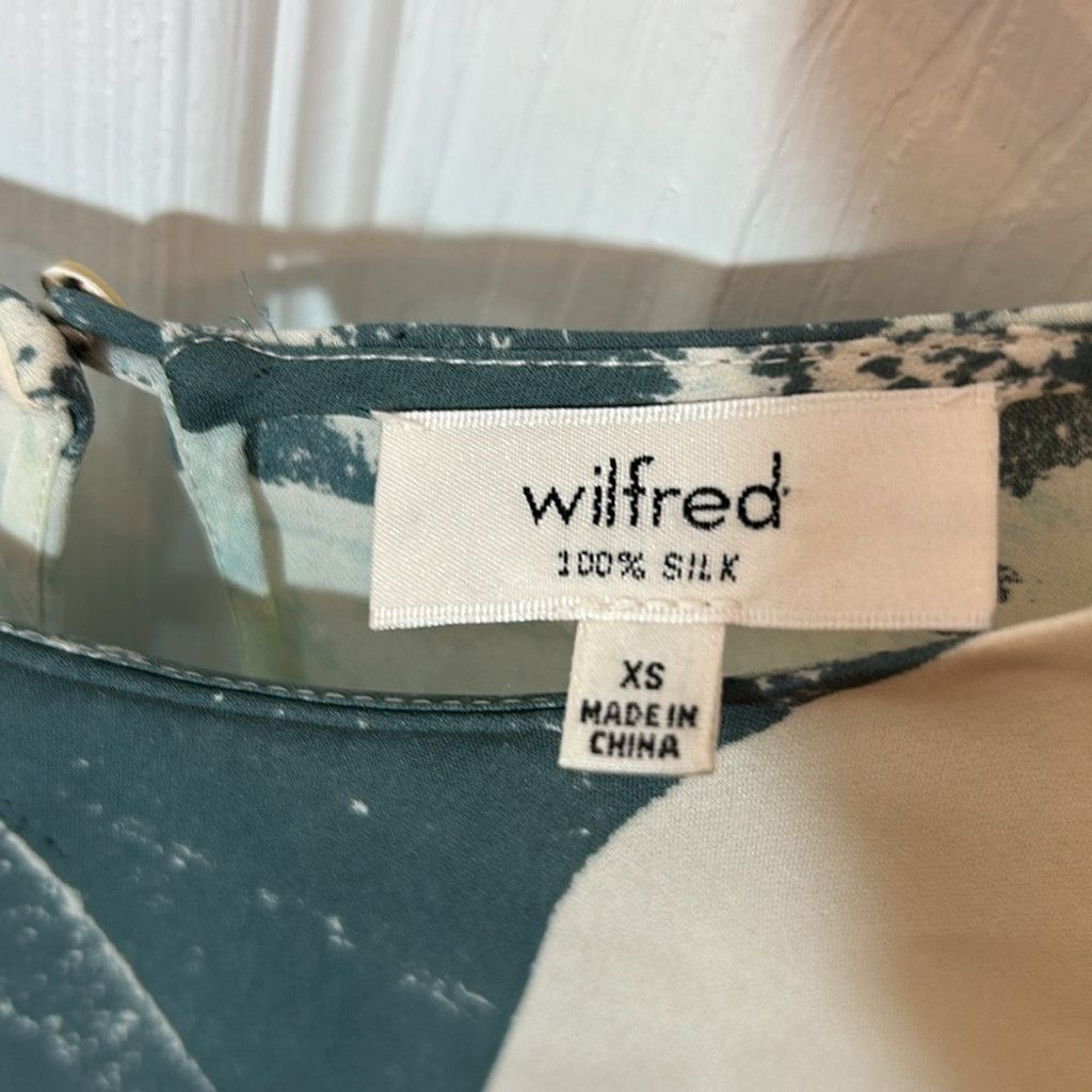 Aritzia Wilfred Aritzia silk Abstract Print Women's Top size XS Size XS / US 0-2 / IT 36-38 - 2 Thumbnail