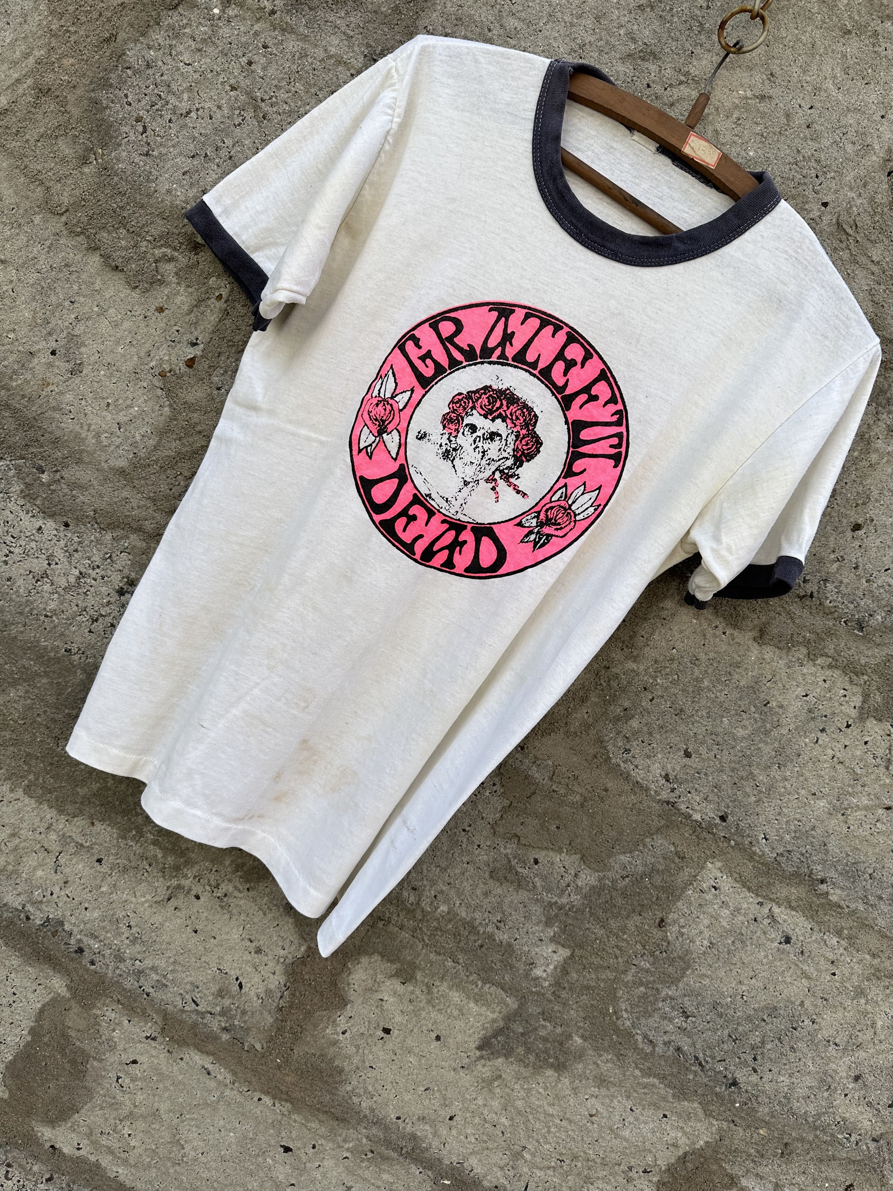 Grateful Dead Vintage 1970s Grateful Dead Tee – Rare Skull & Roses Graphic Size US M / EU 48-50 / 2 - 2 Thumbnail