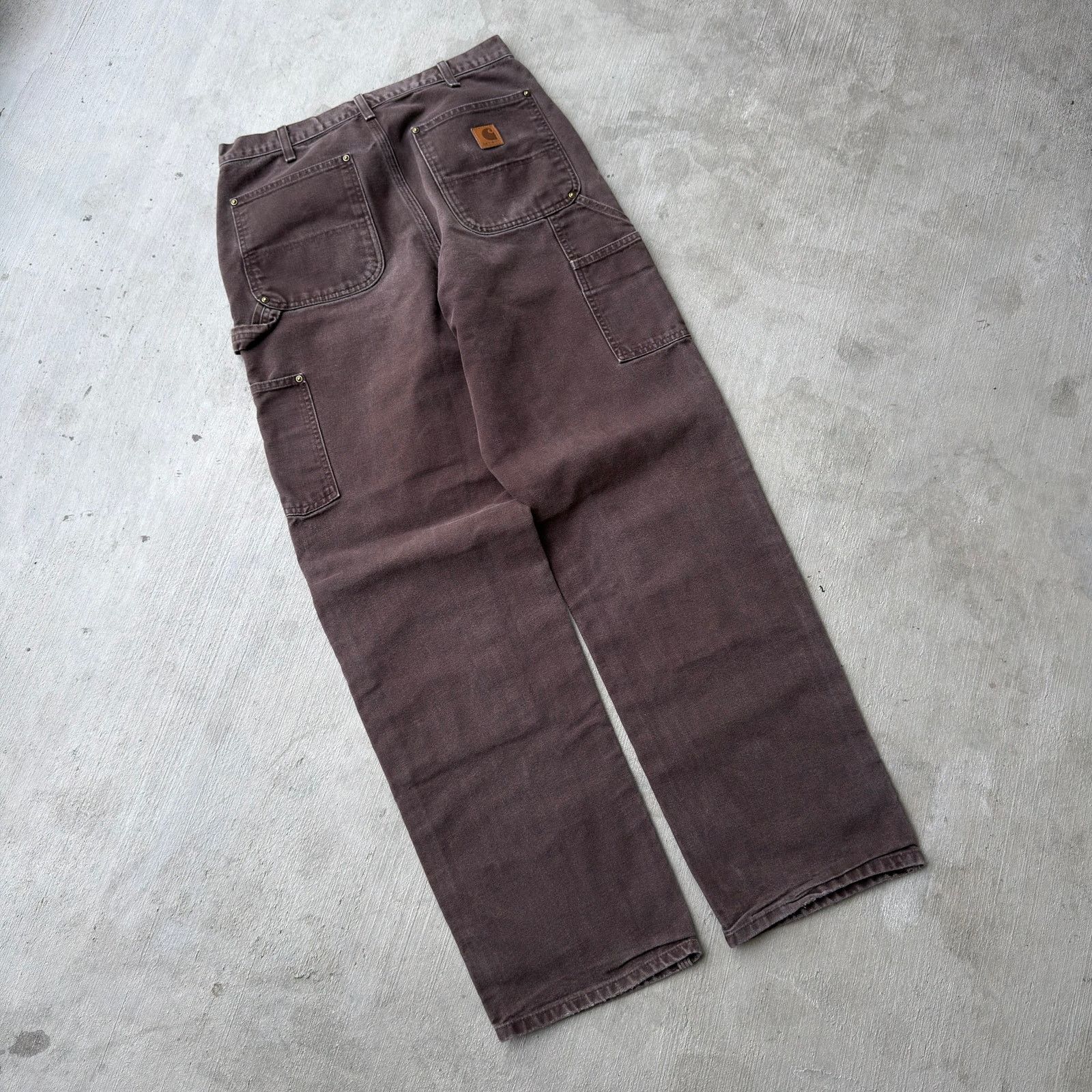 Carhartt × Vintage Carhartt DKB brown double knee work wear carpenter pants Size US 31 - 3 Thumbnail