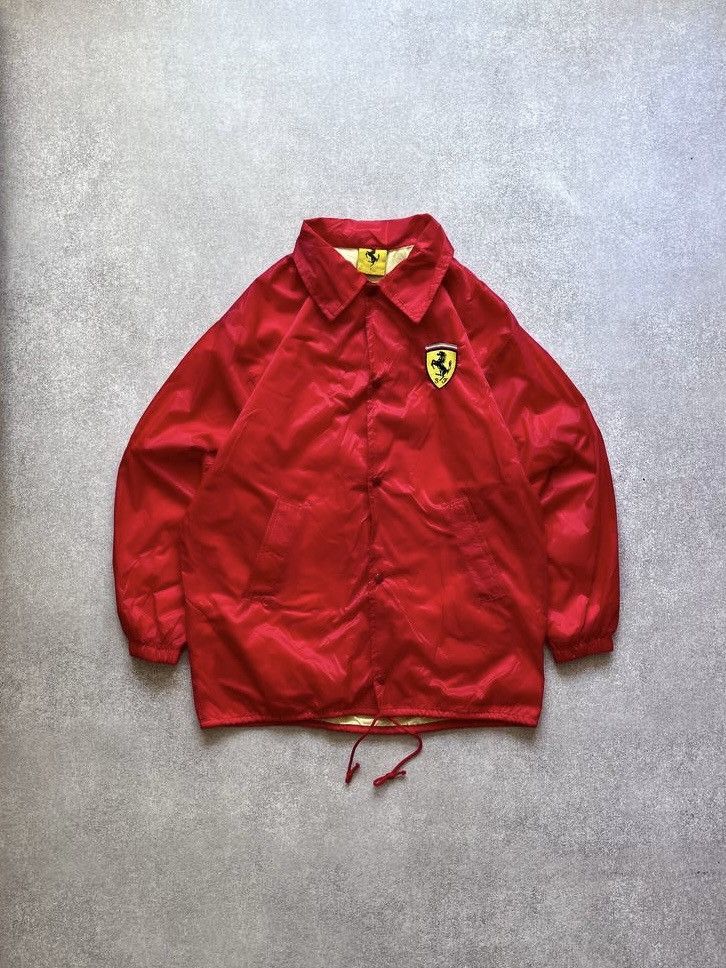 Ferrari Vintage Ferrari Licensed Red Nylon Jacket Y2K L Size US L / EU 52-54 / 3 - 1 Thumbnail