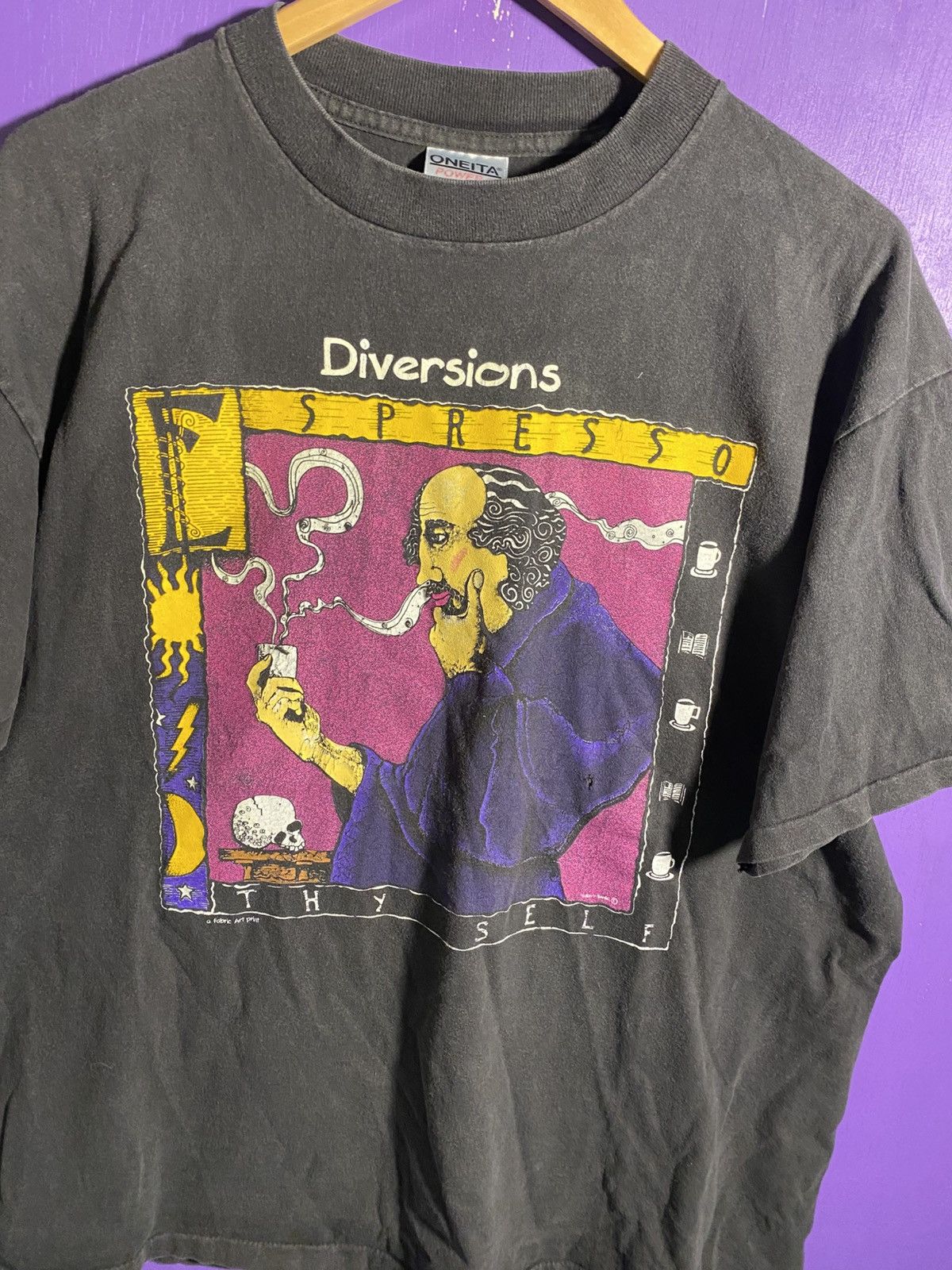 Other Vintage 90s Espresso thy self coffee t-shirt Size US XL / EU 56 / 4 - 3 Thumbnail
