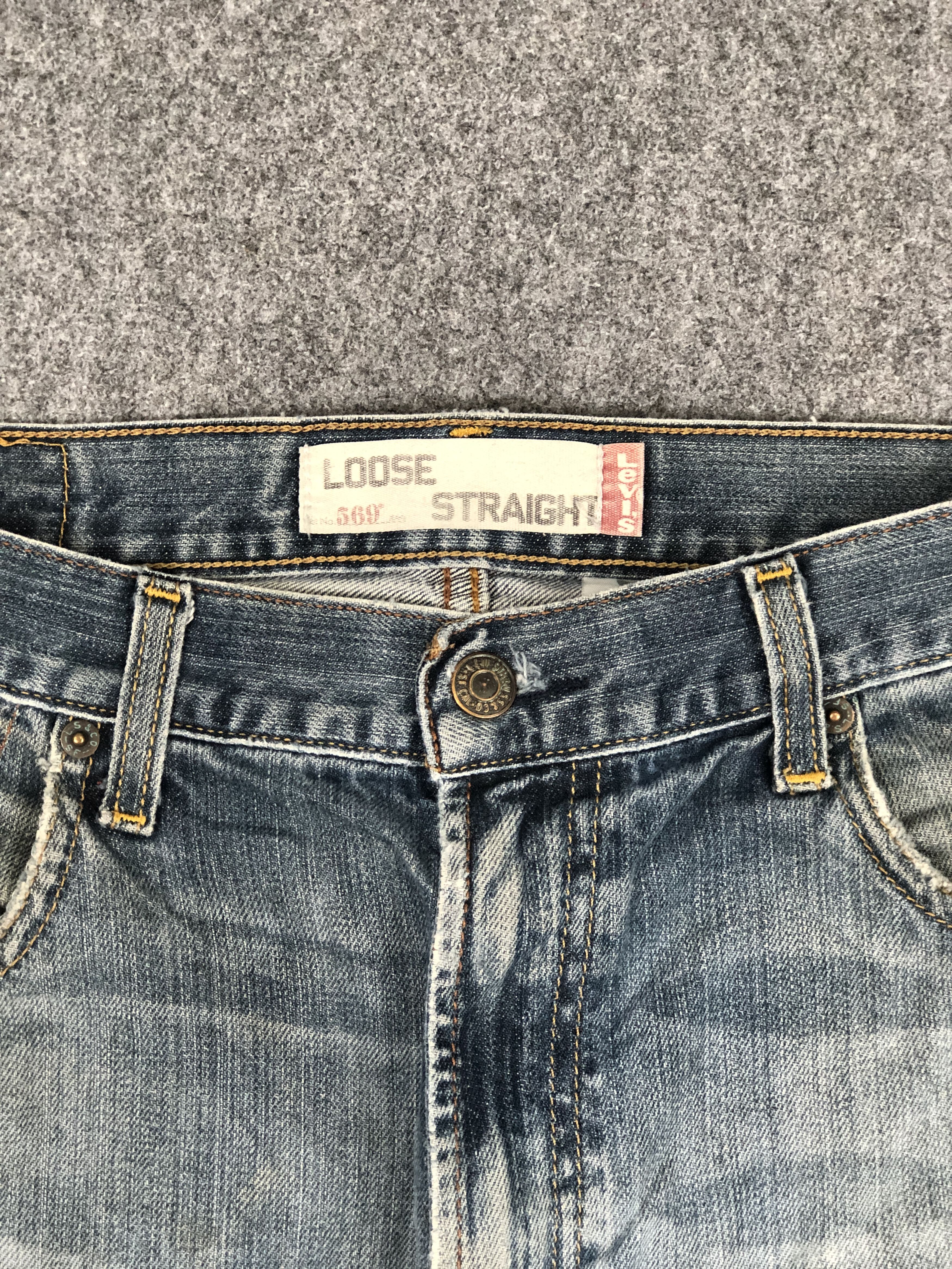 Levi's Distressed Vintage Levis 569 Faded Jeans DP2357 Size US 29 - 9 Thumbnail