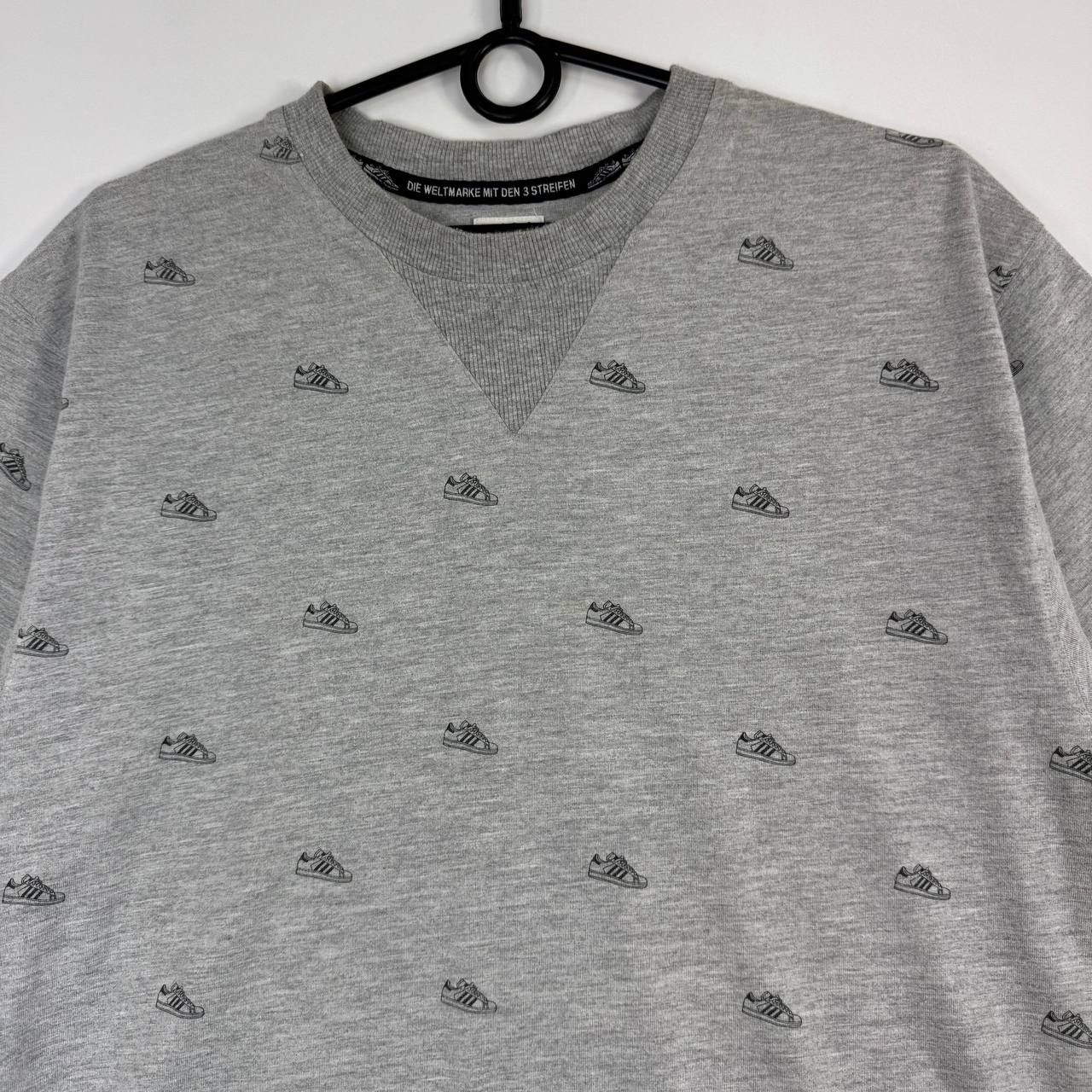Adidas Adidas Originals All Over Print T-Shirt Grey Trefoil Size XL Size US XL / EU 56 / 4 - 2 Thumbnail