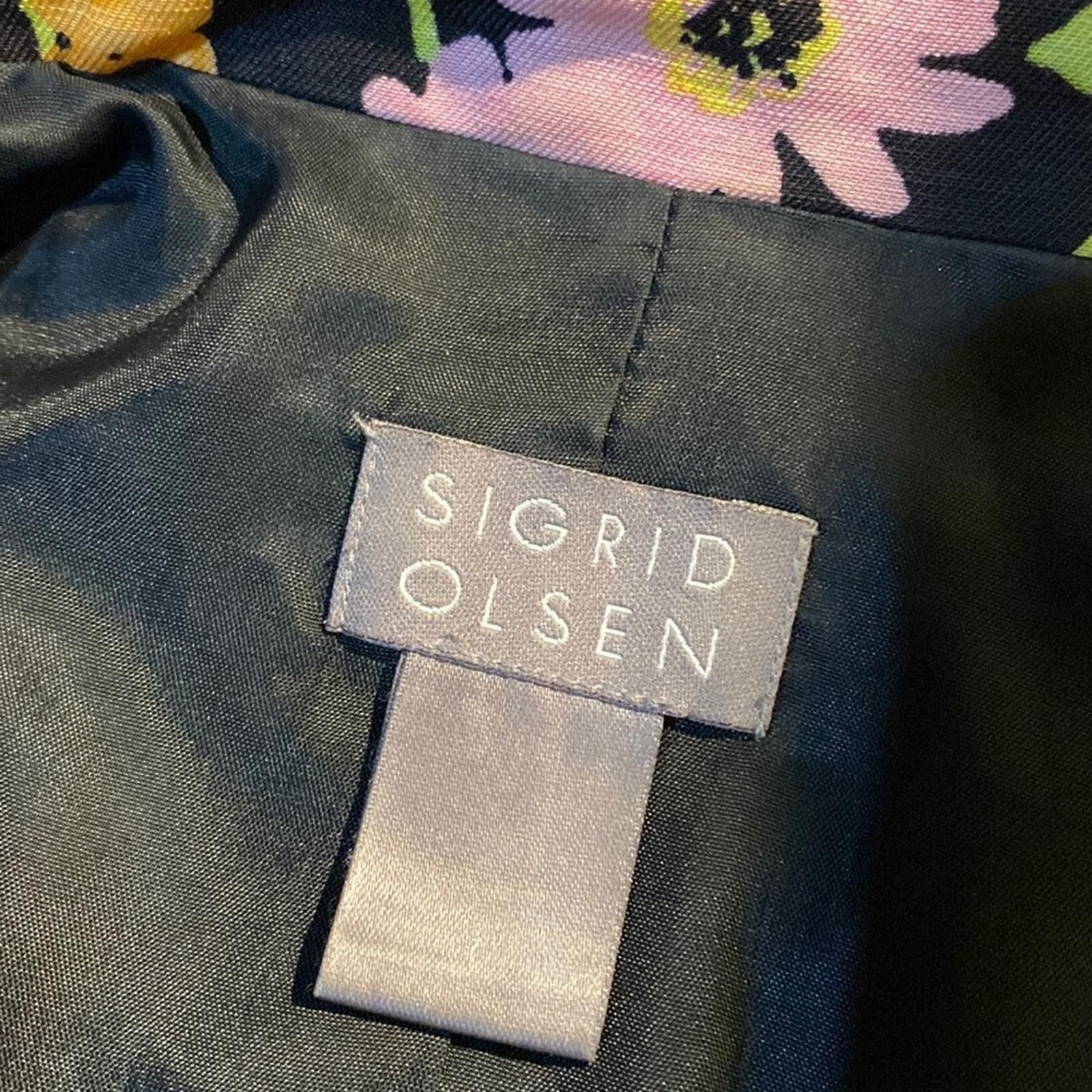 Other Vintage Sigrid Olsen Floral Linen Blend Blazer Size 4 Size S / US 4 / IT 40 - 7 Thumbnail