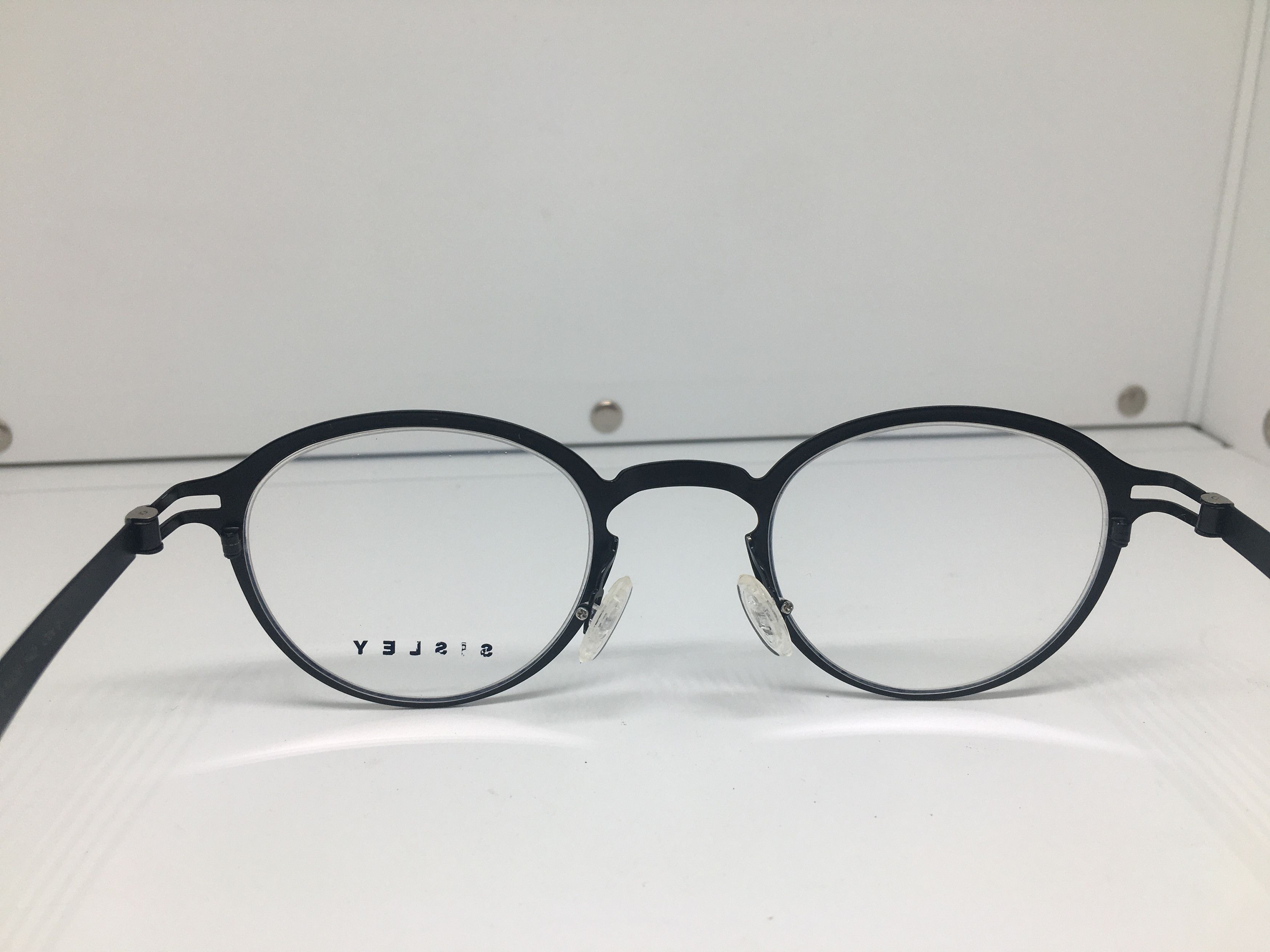 Sisley Vintage Sisley S-2150 Navy Blue RX Eyeglasses Frame Size ONE SIZE - 5 Thumbnail
