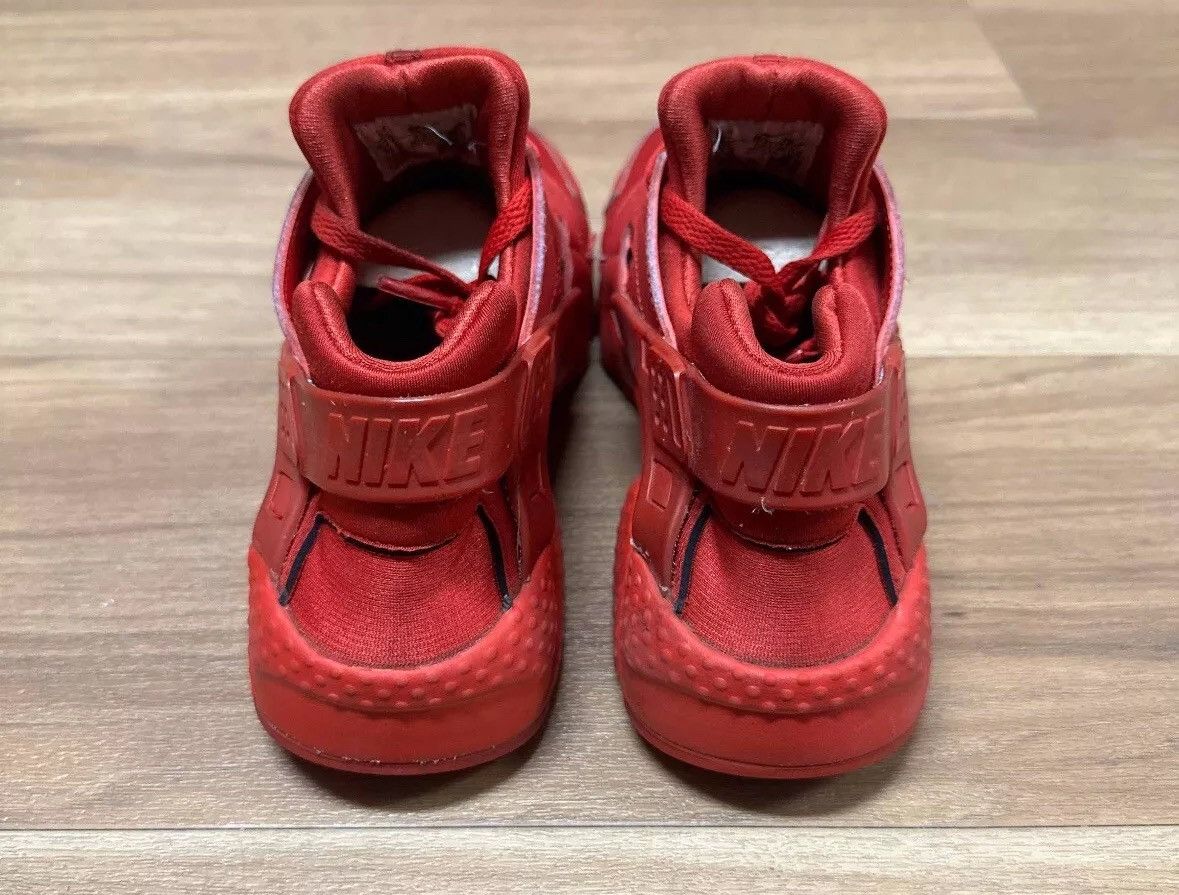 Nike Nike Huarache Run Low Triple Red Size US 7 / EU 40 - 5 Thumbnail