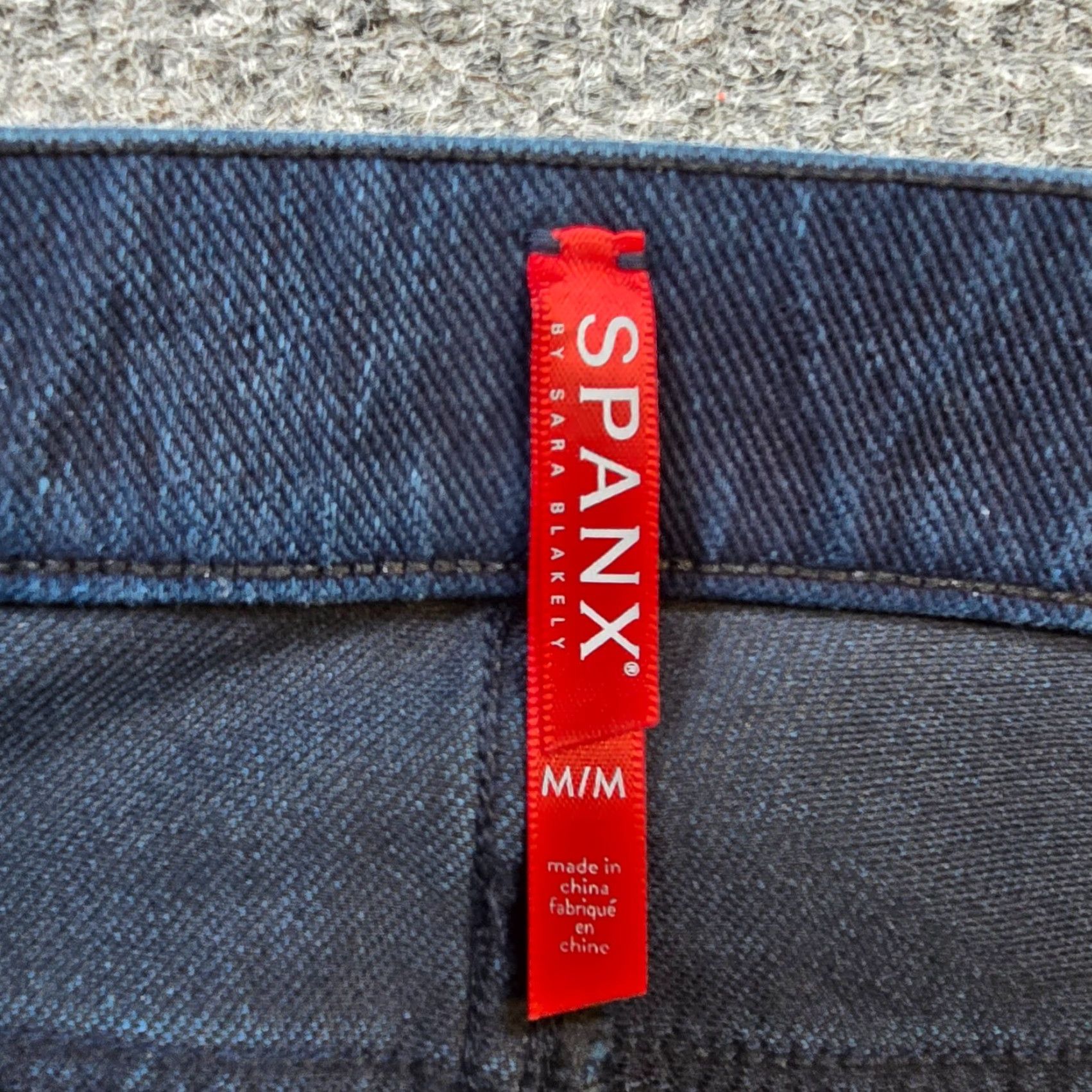 Spanx Spanx Jeans Womens Medium Blue Dark Wash Pull On Stretch Skinny Mid Rise Capsule Size 32" / US 10 / IT 46 - 4 Thumbnail