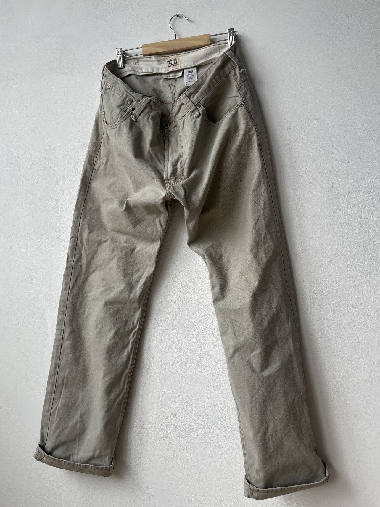 Levi's Vintage Clothing Levi’s LVC Tab Twills Beige Jeans 36x32 Size US 36 / EU 52 - 2 Thumbnail